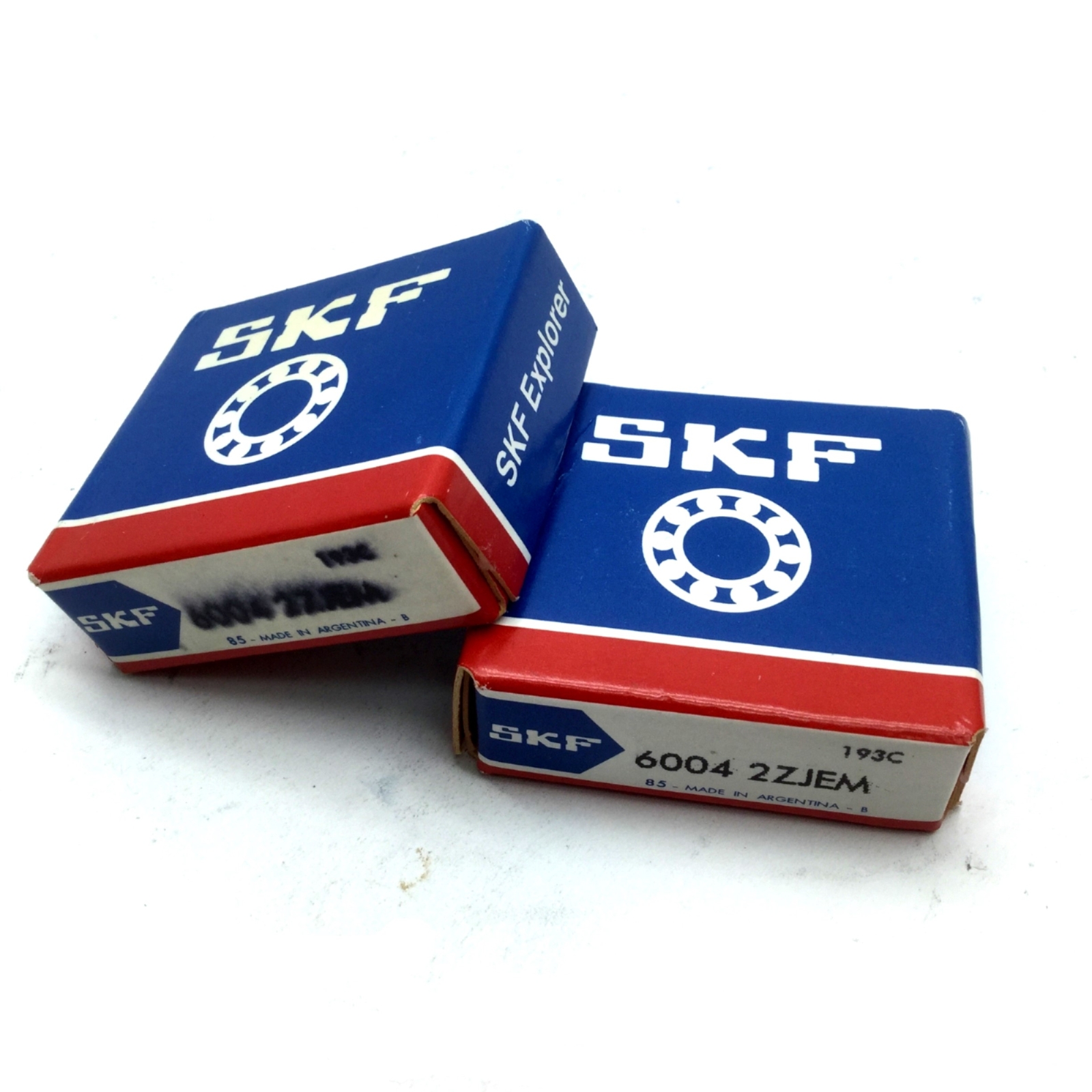 Lot of 2 New SKF 6004-2ZJEM Deep Groove Ball Bearing, ID 20mm OD 42mm W 12mm