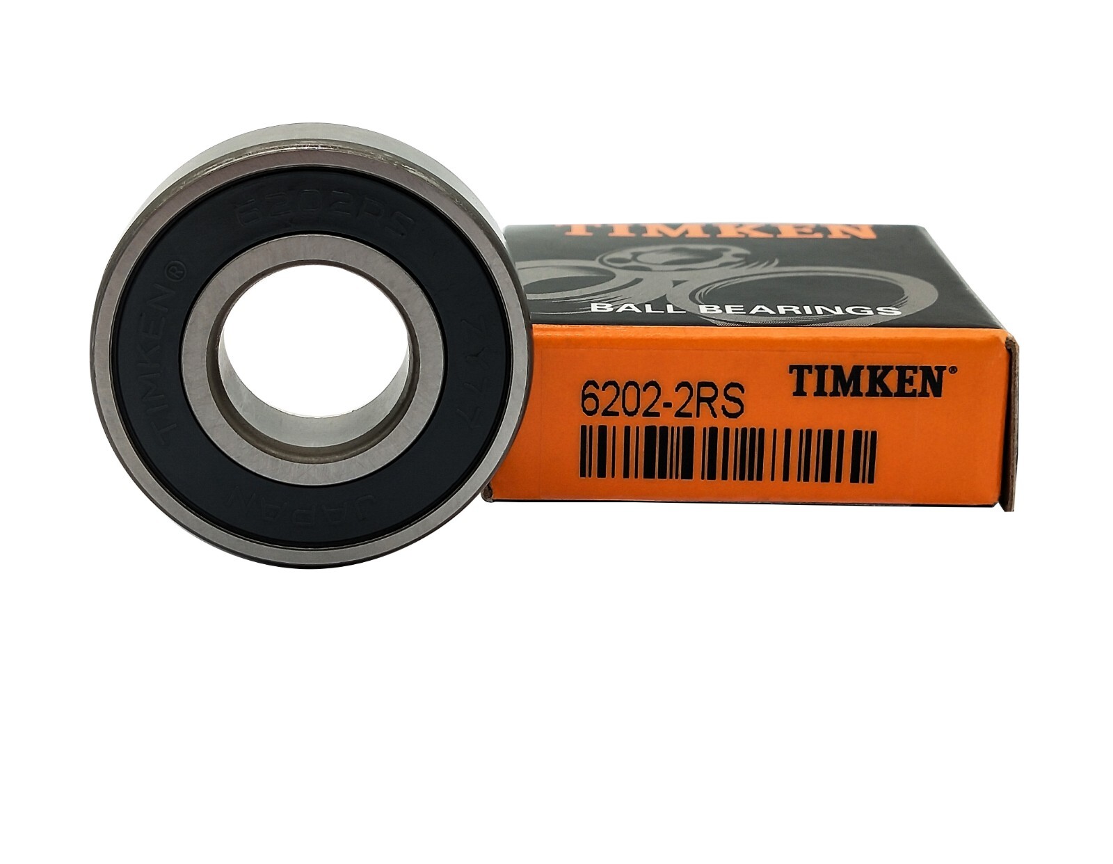 2 Pack 6202-2RS TIMKEN 15X35X11MM Double Rubber Seal Ball Bearings Metal NEW