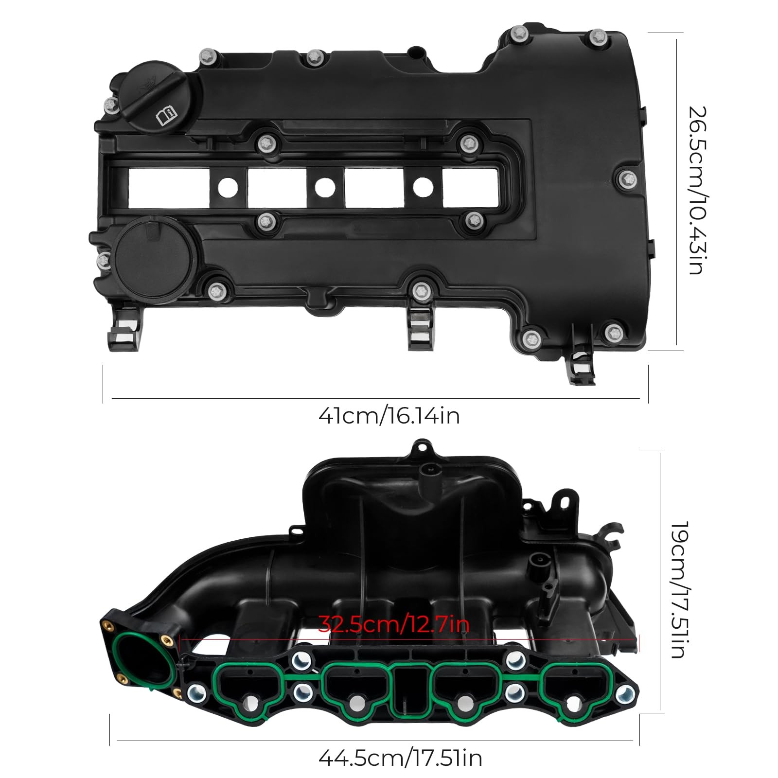Intake Manifold Valve Cover Kit for Chevy Cruze Sonic Buick Encore 1.4L