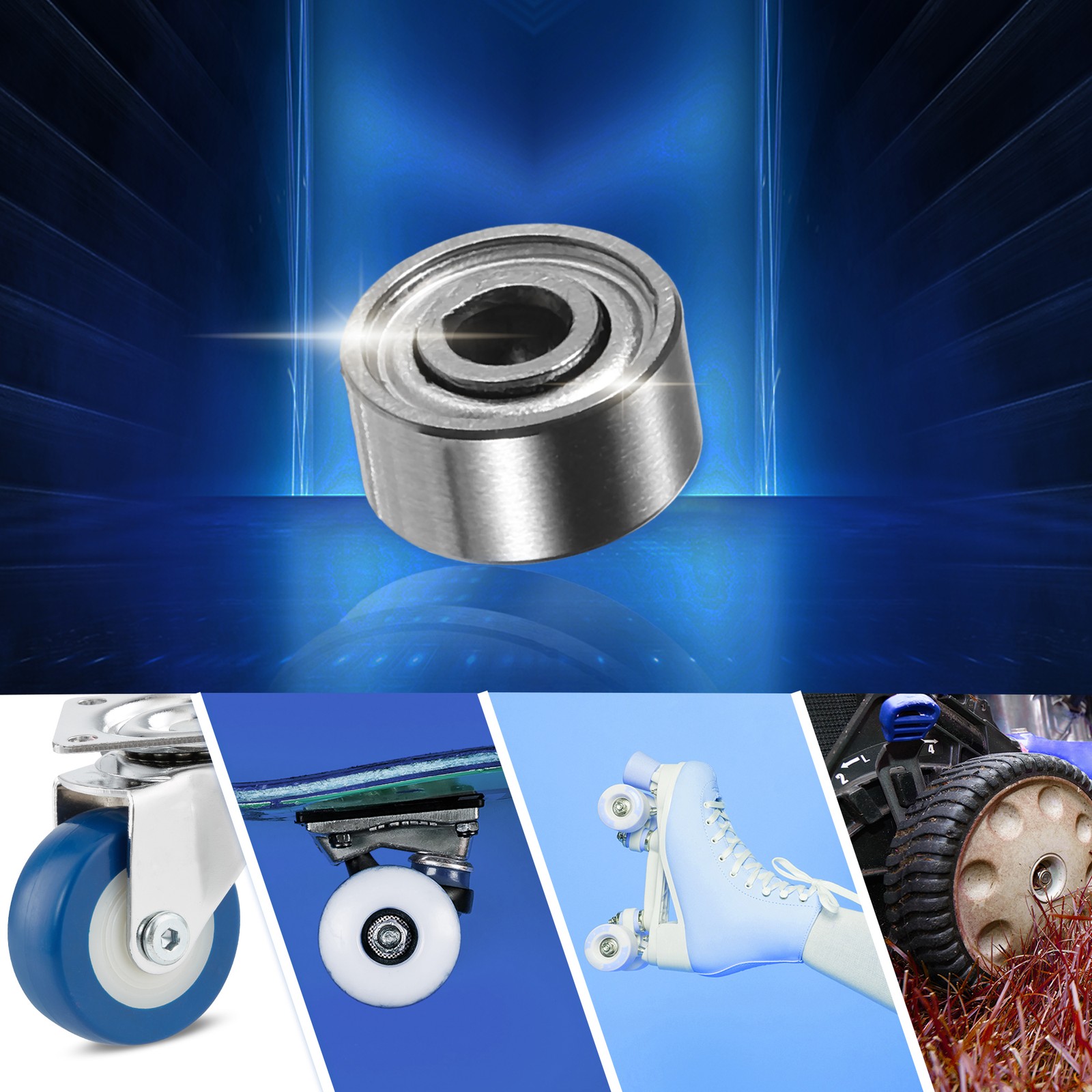 10pcs 692ZZ 2x6x3mm Double Metal Shield Single Row Deep Groove Ball Bearings