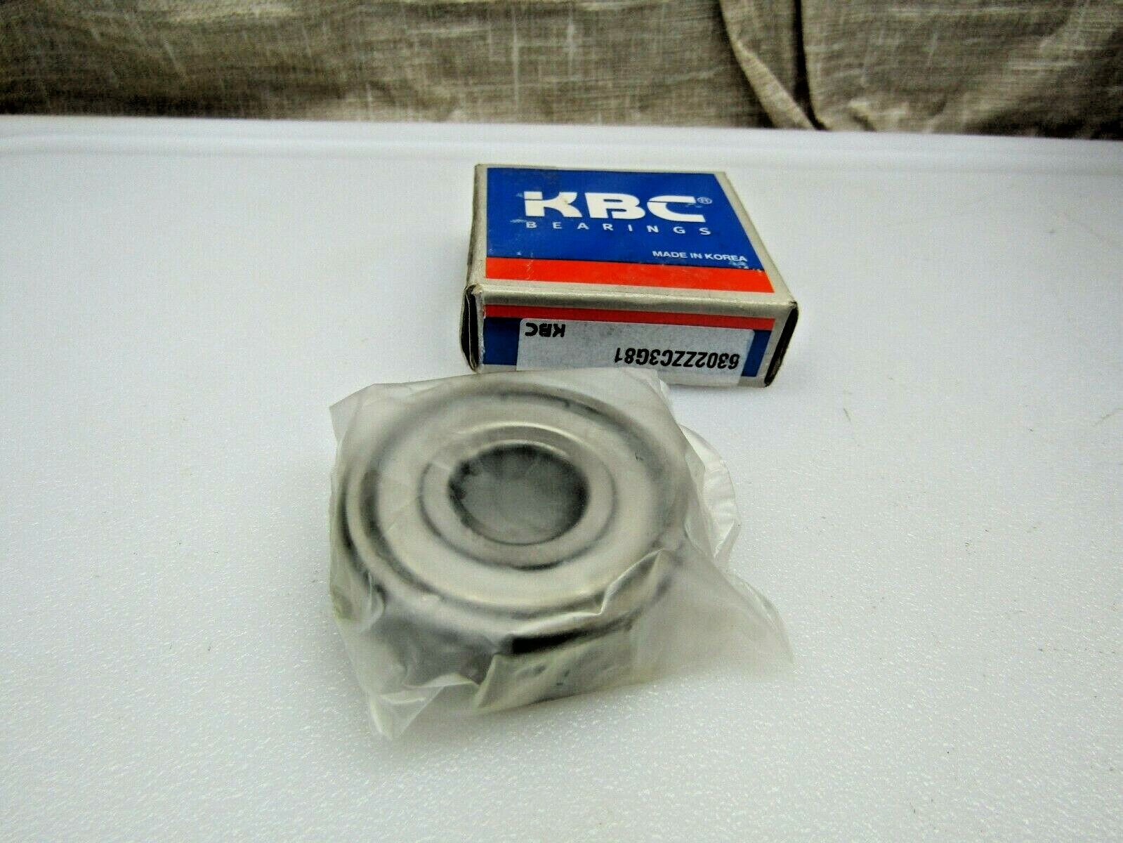 KBC 6302-ZZ C3 15mm X 42mm X 13mm Metal Shielded Bearing