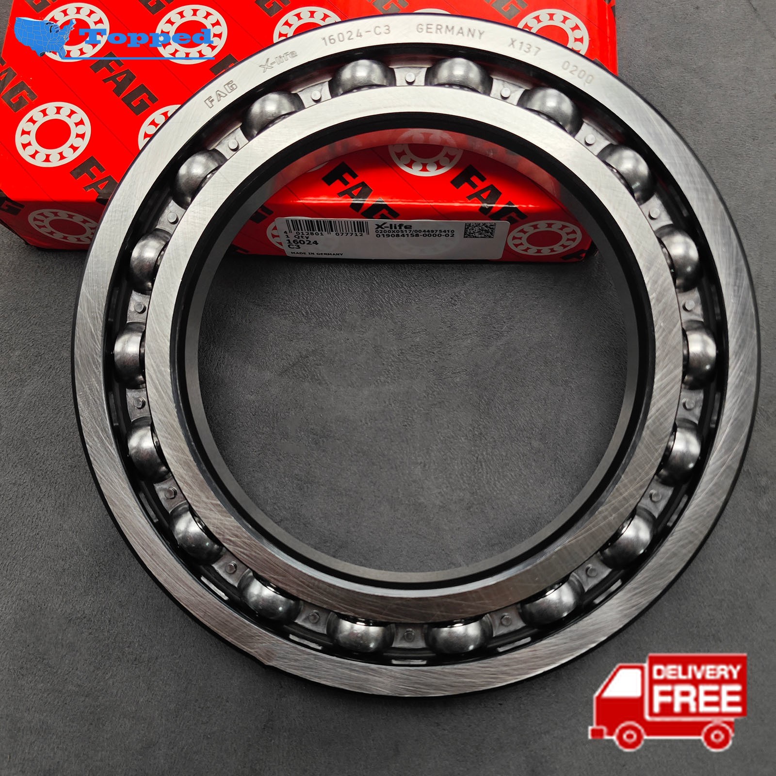 Brand new Single Row Ball Bearing 16024-C3 for FAG 16024 C3 120x180x19