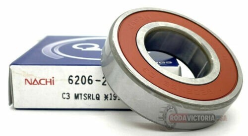 NACHI 6206-2NSE9 C3 Rubber Seal Ball Bearing 30x62x16 6206 2RS 6206RS