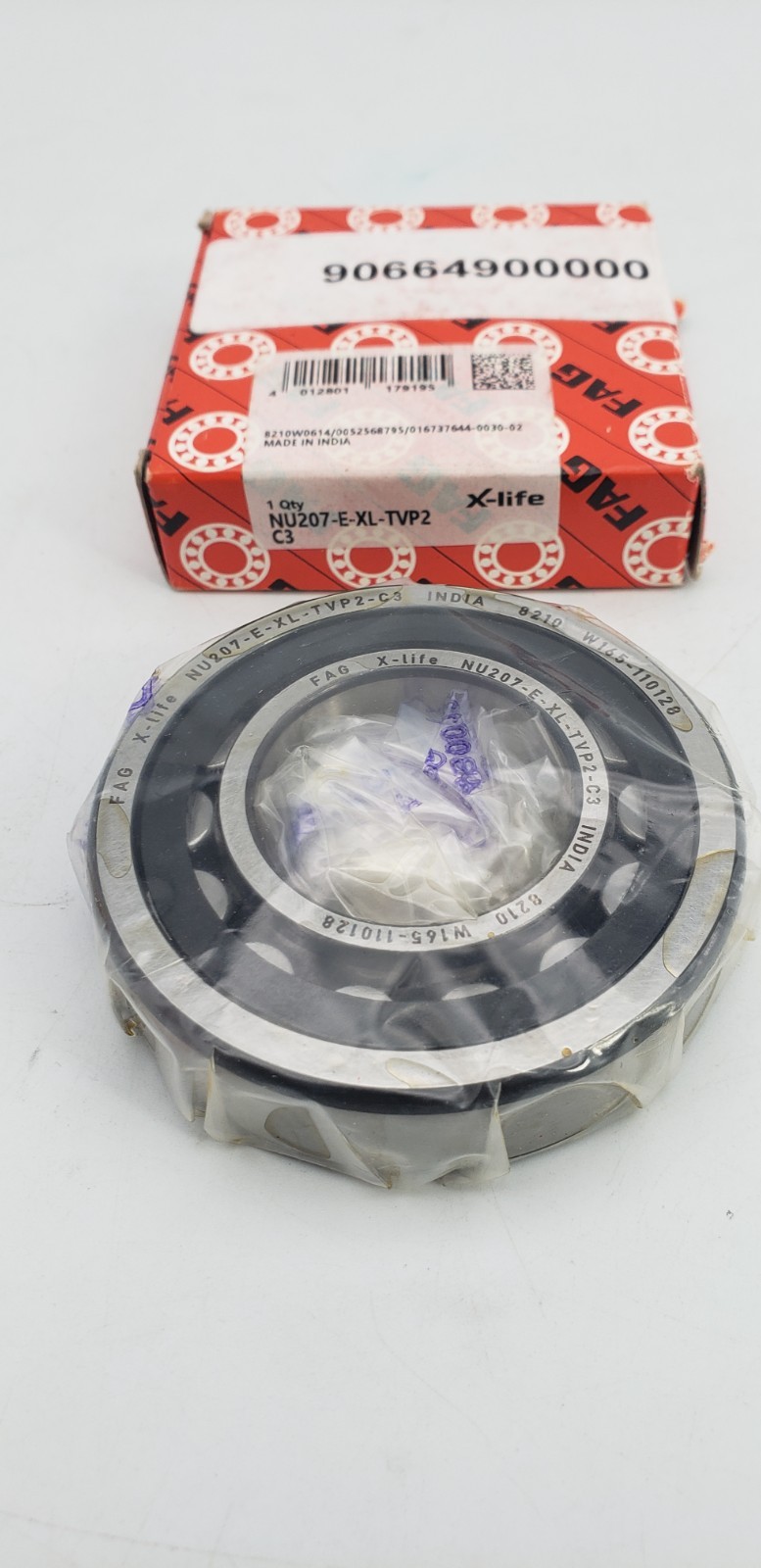 New (1) FAG NU207-E-XL-TVP2-C3 Cylindrical Roller Bearing 35x72x17mm India