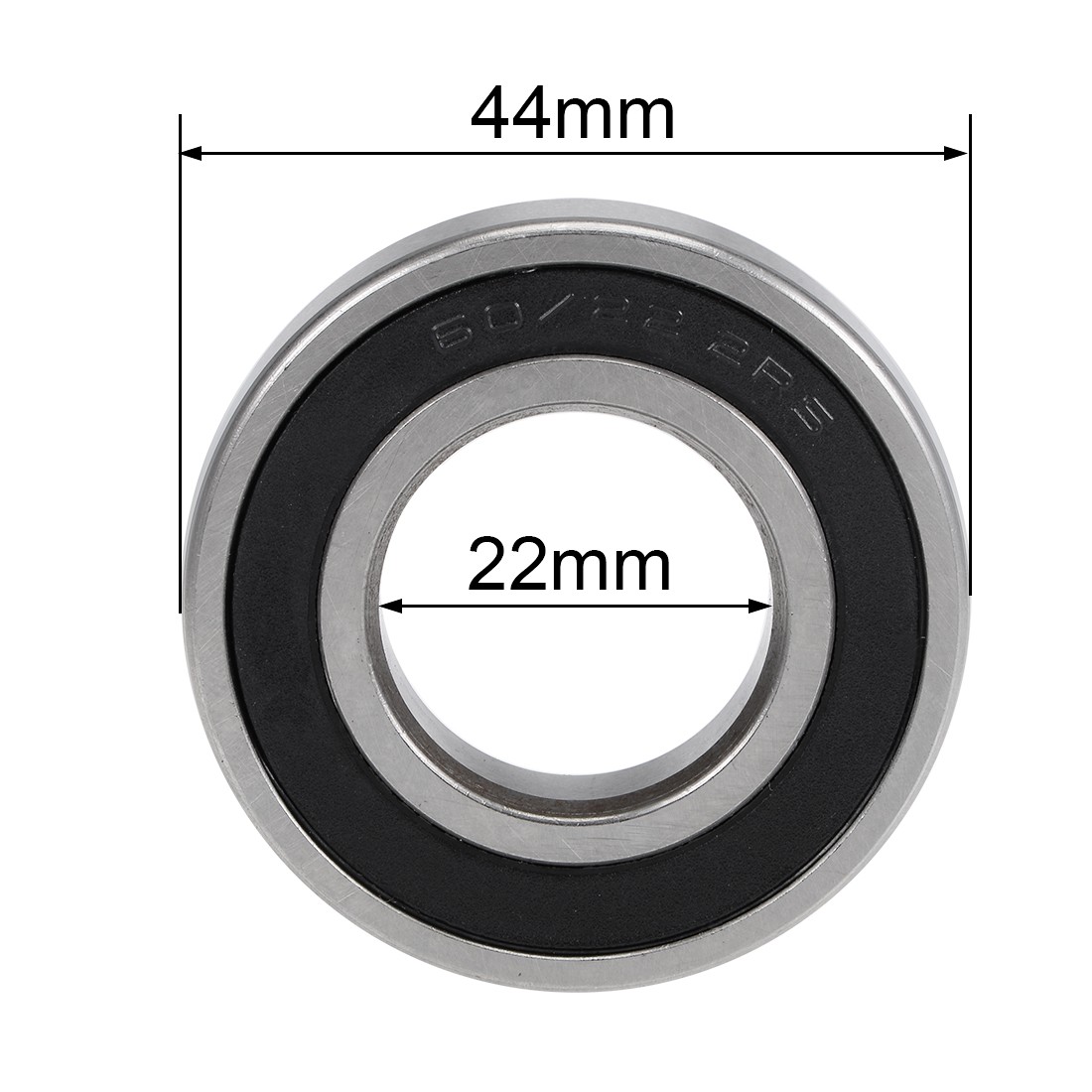 4pcs 60/22-2RS Deep Groove Ball Bearing Z2 22x44x12mm Double Sealed Chrome Steel