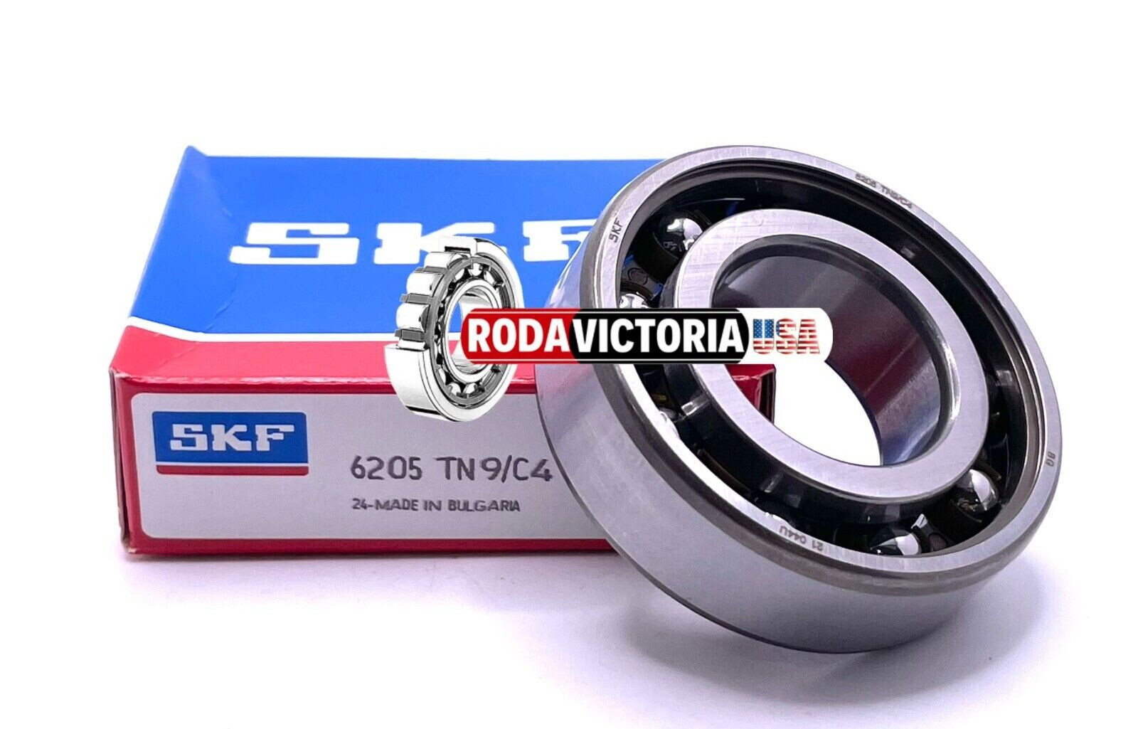 SKF 6205TN9/C4 DEEP GROOVE BALL SINGLE ROW 25x52x15mm OPEN, NO SEALS