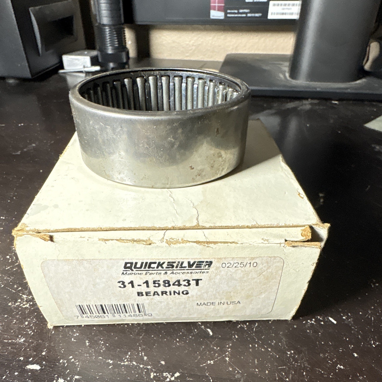 Quicksilver Needle Roller Bearing 31-15843T Steel 1 5/16in Bore 1 5/8in OD