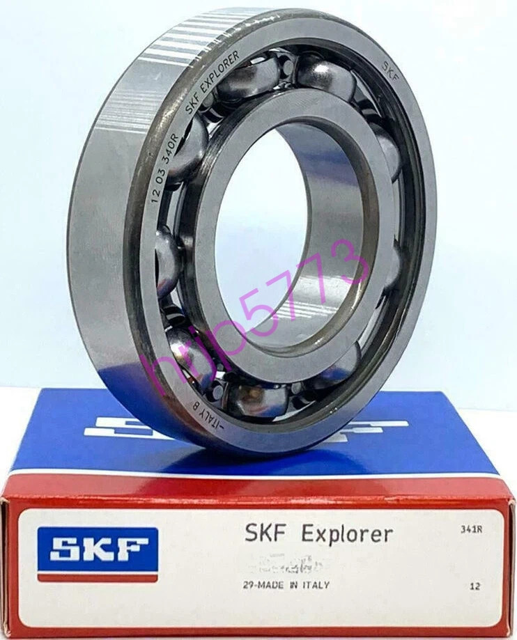 SKF 6208 C3 DEEP GROOVE BALL BEARING OPEN TYPE NO SEALS 40x80x18 mm