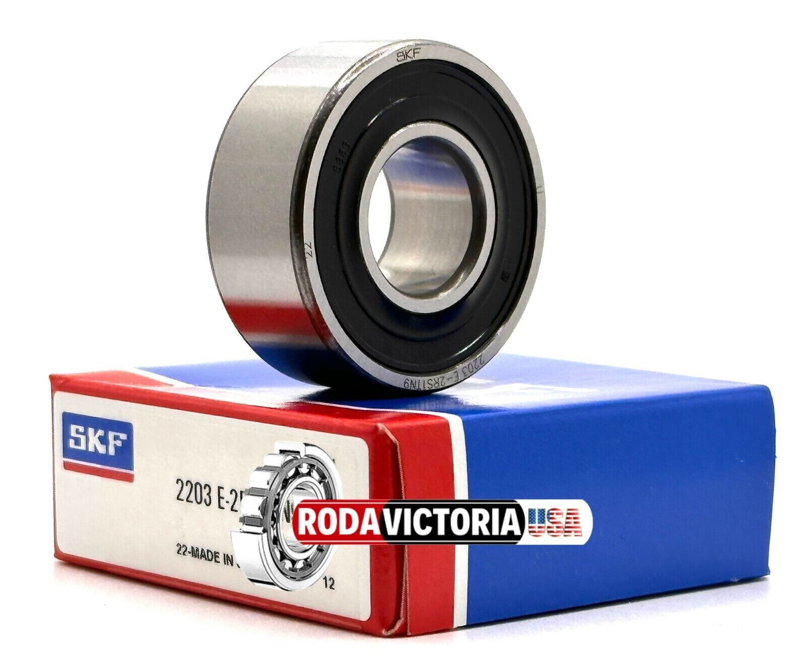 SKF 2203 E 2RS1 TN9 SELF ALIGNING BALL BEARING, RUBBER SEALED 17x40x16mm