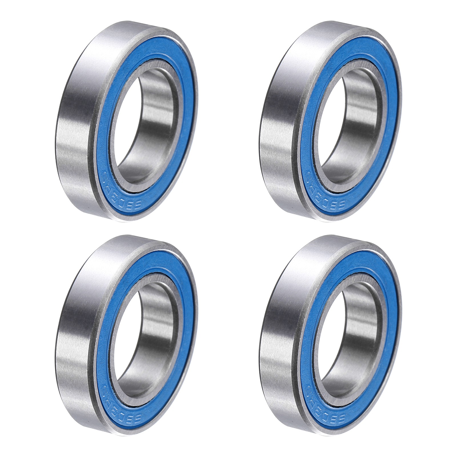4Pcs 6903-2RS Deep Groove Bearing, 17x30x7mm Double Sealed Chrome Steel P5
