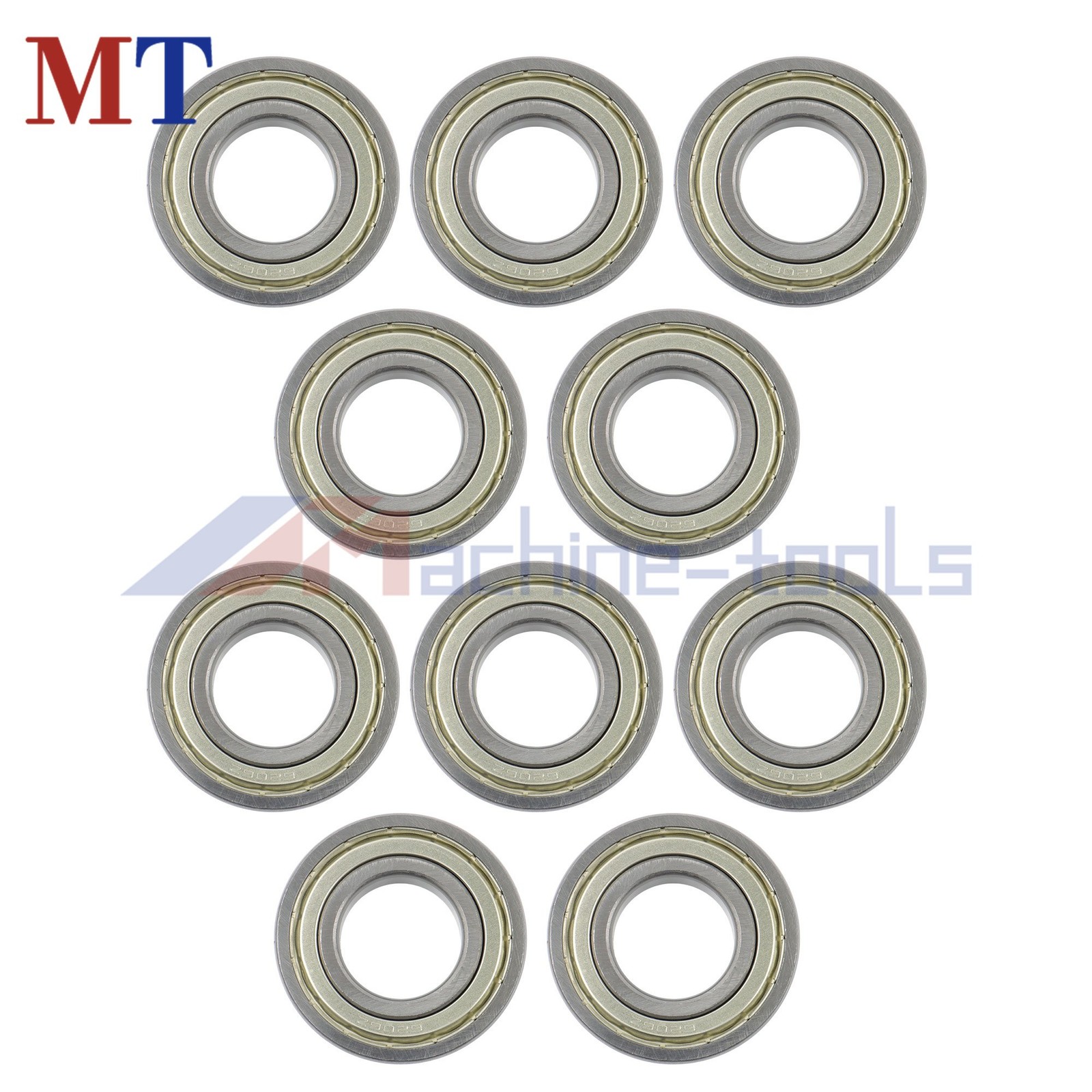 10 Pcs 6206-ZZ Bearing 30x62x16mm Metal Shielded Double Shielded
