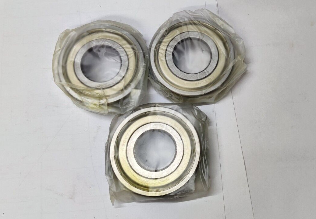 6306 ZZE Deep Groove Radial Ball Bearing 30x72x19 MM NACHI JAPAN 6306ZZ LOT OF 3