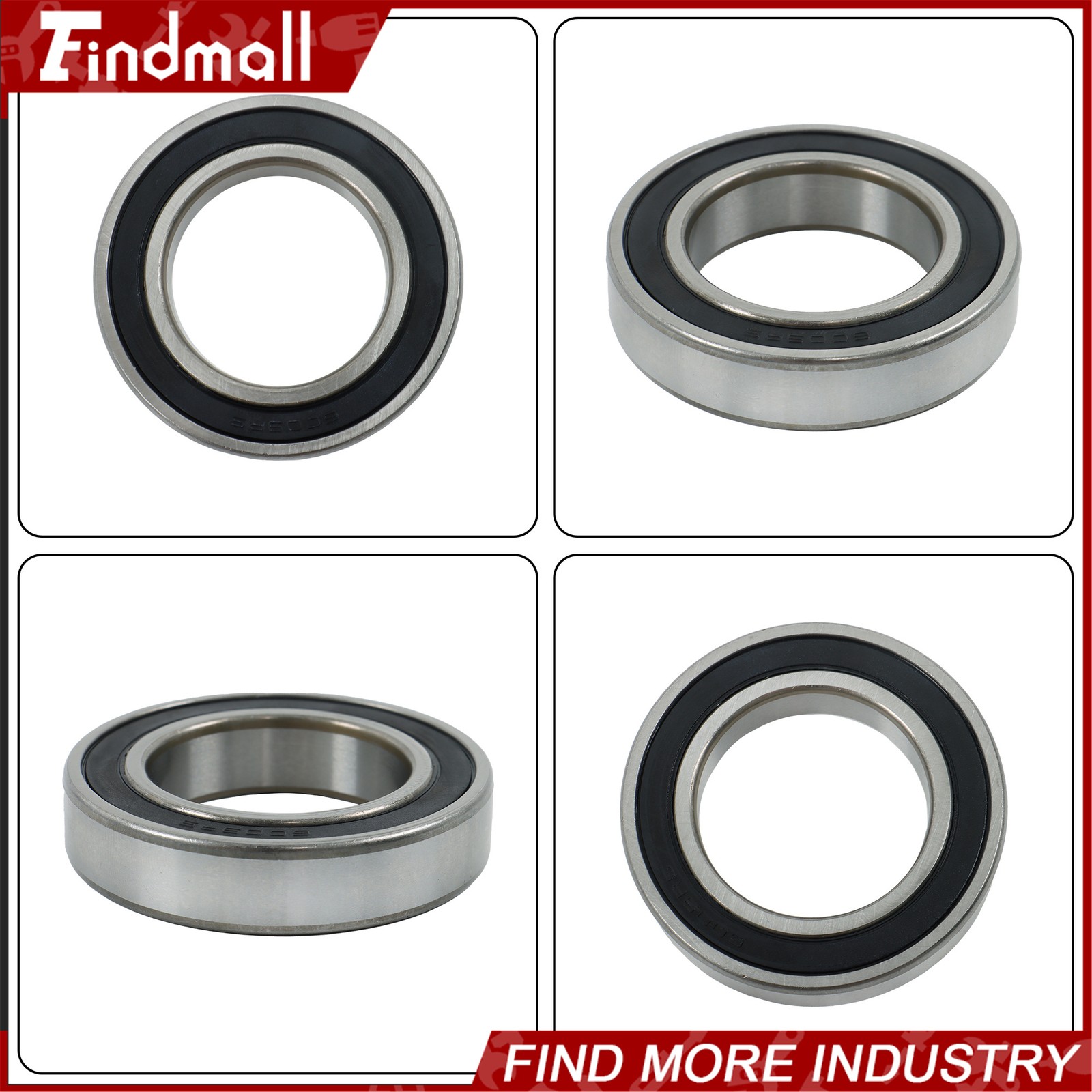 Findmall 6009-2RS Deep Groove Bearings 10 Pack 45x75x16mm Pre-Lubed Sealed