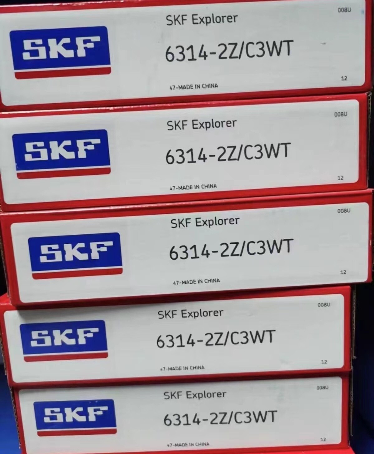 1PC SKF 6314-2Z/C3WT single row deep groove ball bearing