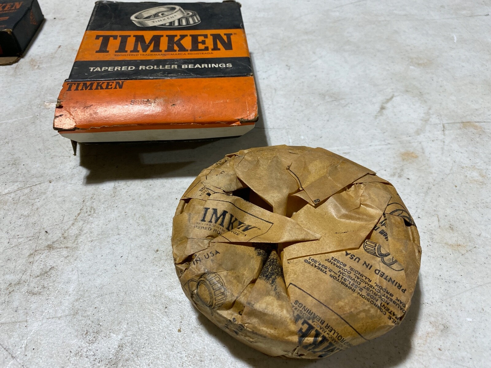 One (1) Timken 598A Tapered Roller Bearing, NOS