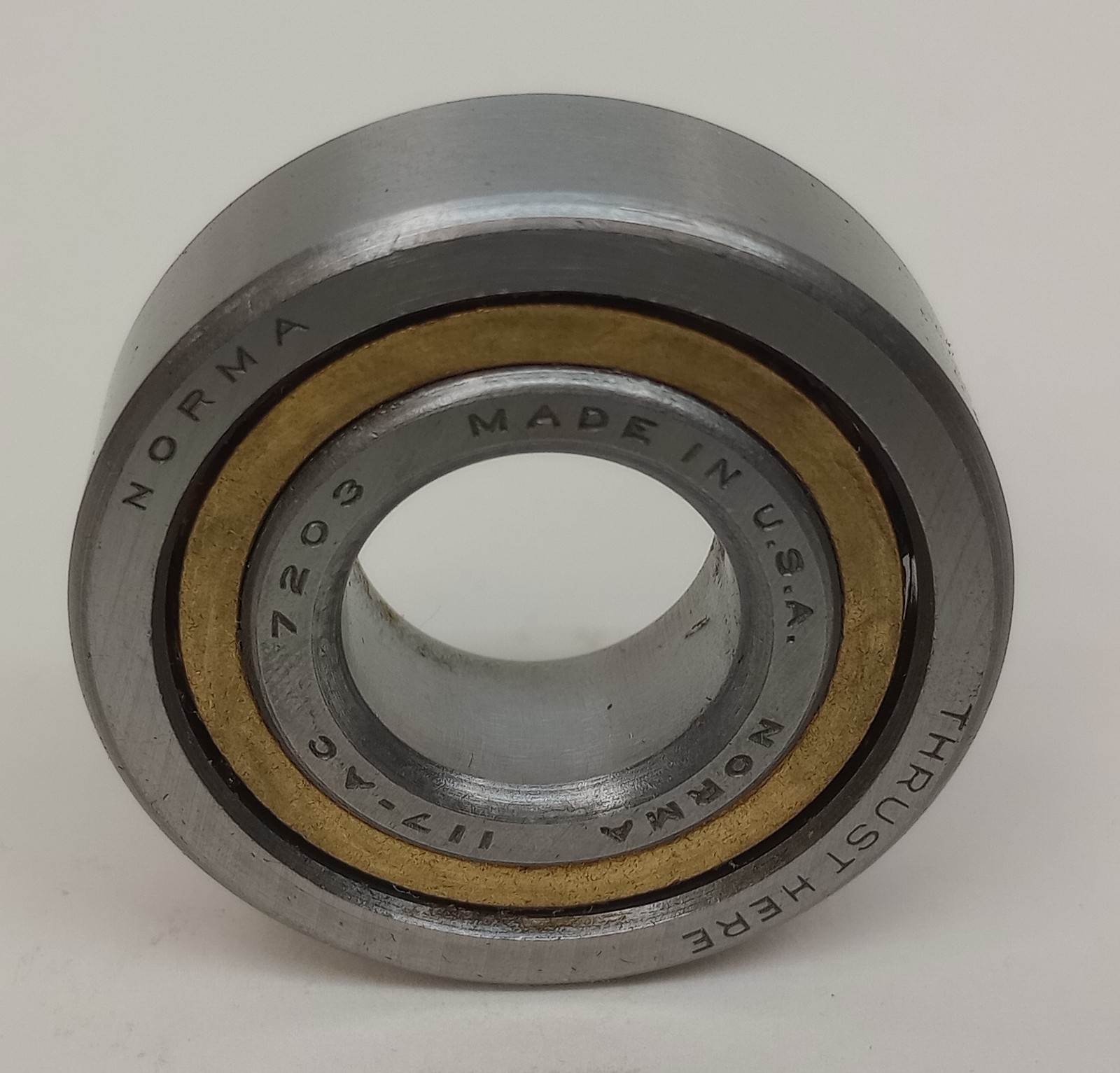 Norma Hoffmann 117-AC Angular Contact Ball Bearing 17mm ID X 40mm OD X 12mm W