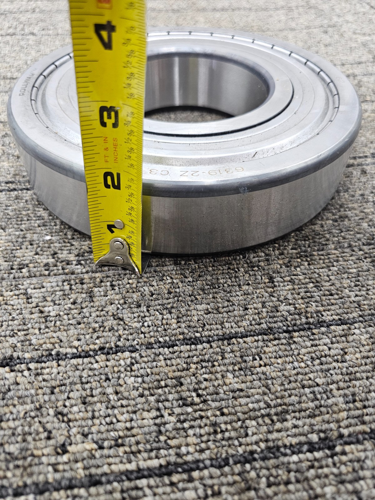 Rollway 6319-2Z C3 Double Shielded Ball Bearing 95x200x45mm