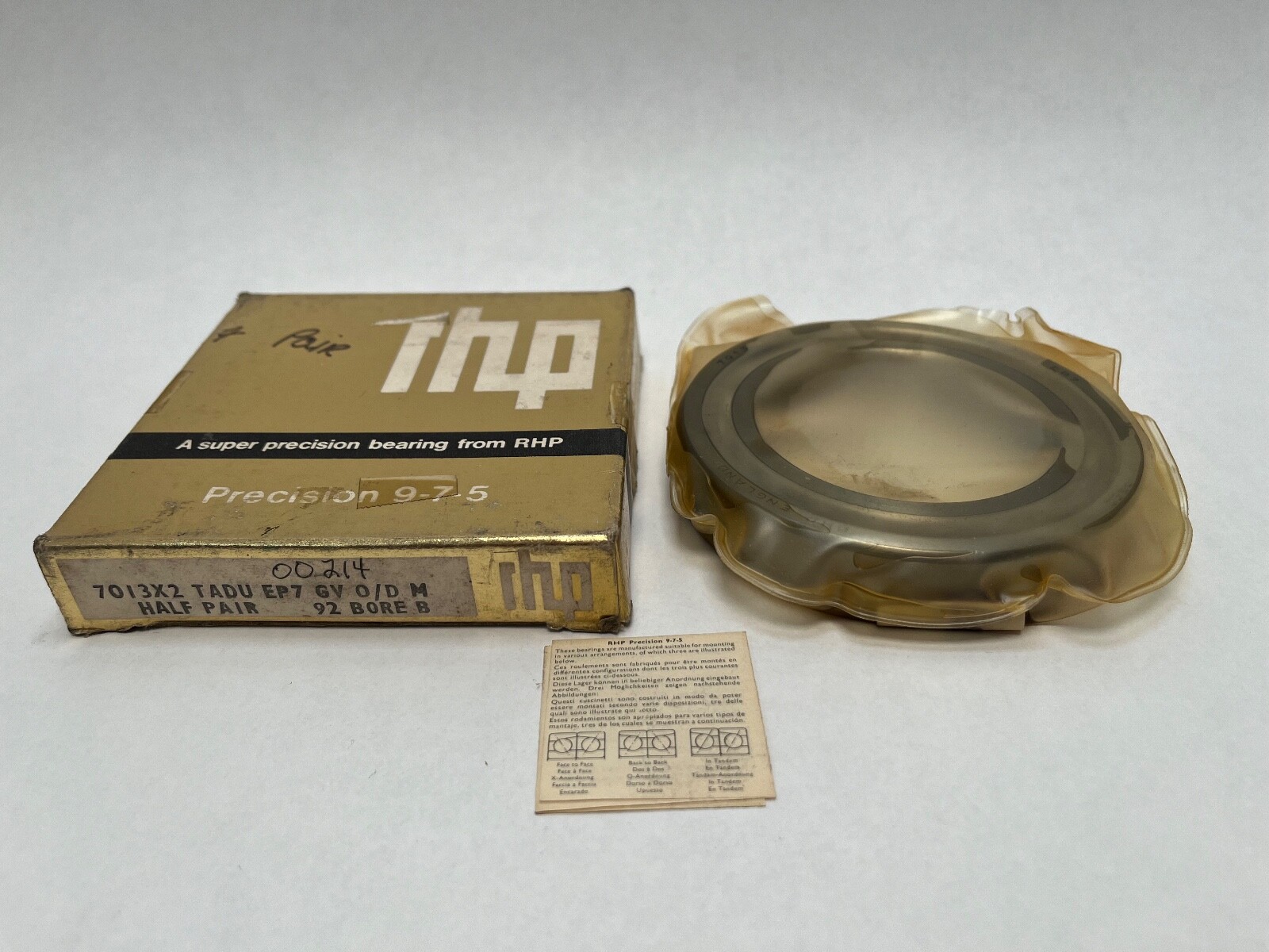 RHP 7013CTSULP4 Bearing 65x100x18 mm 7013C 7013-C-T-SUL-P4 England