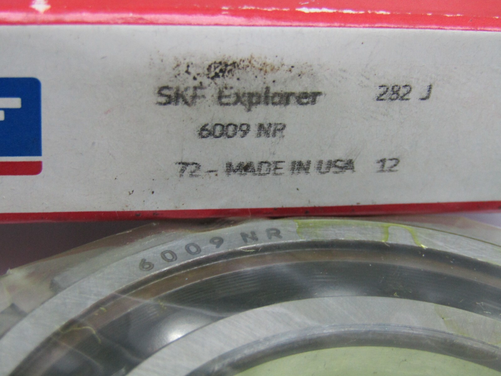 SKF 6009NR 45mm X 75mm X 16mm Open Snap Ring Bearing 6009-NR Made in USA