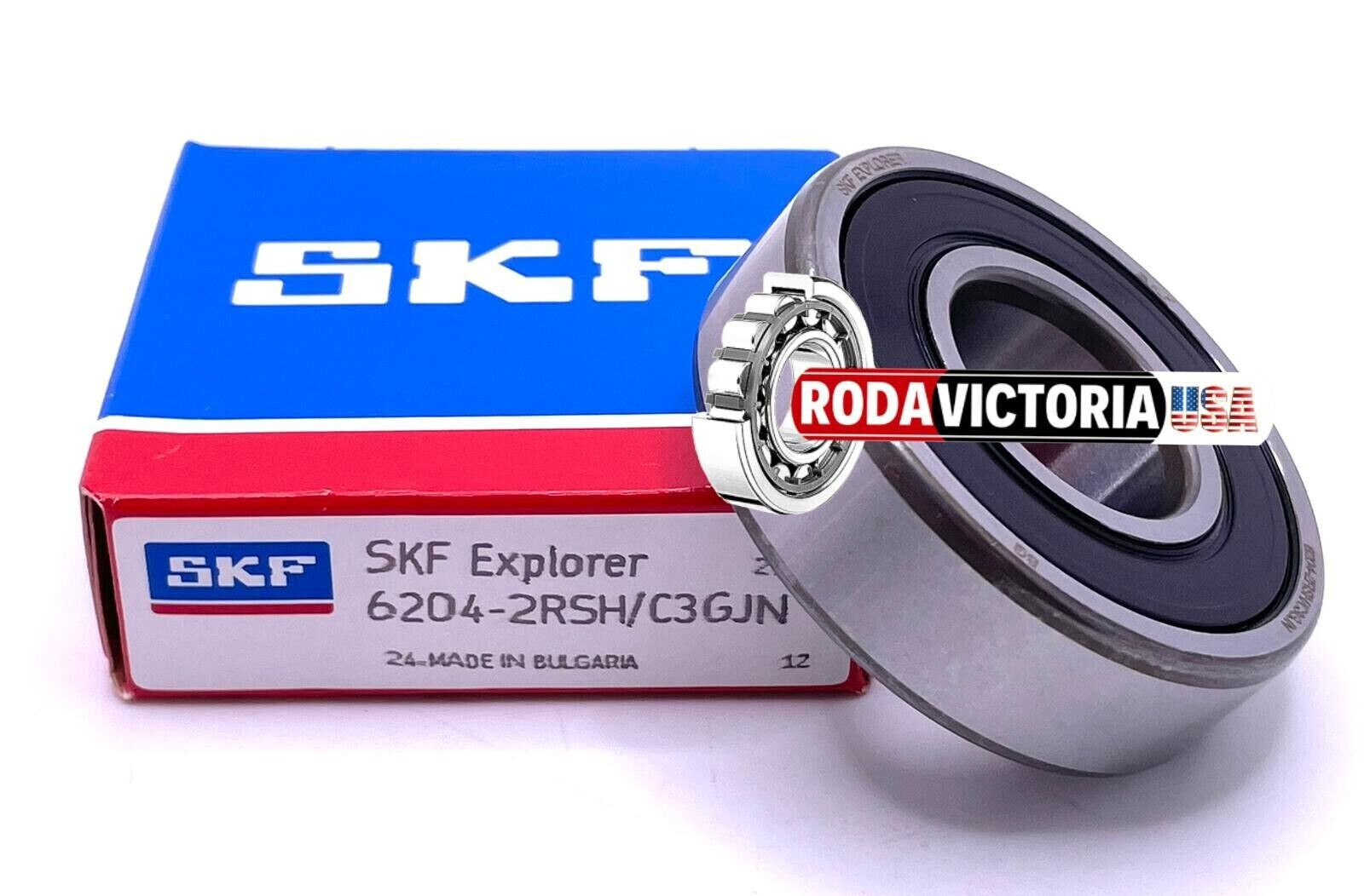 6204 2RSH C3 GJN SKF RUBBER SEALED Groove Ball Bearing 20x47x14mm
