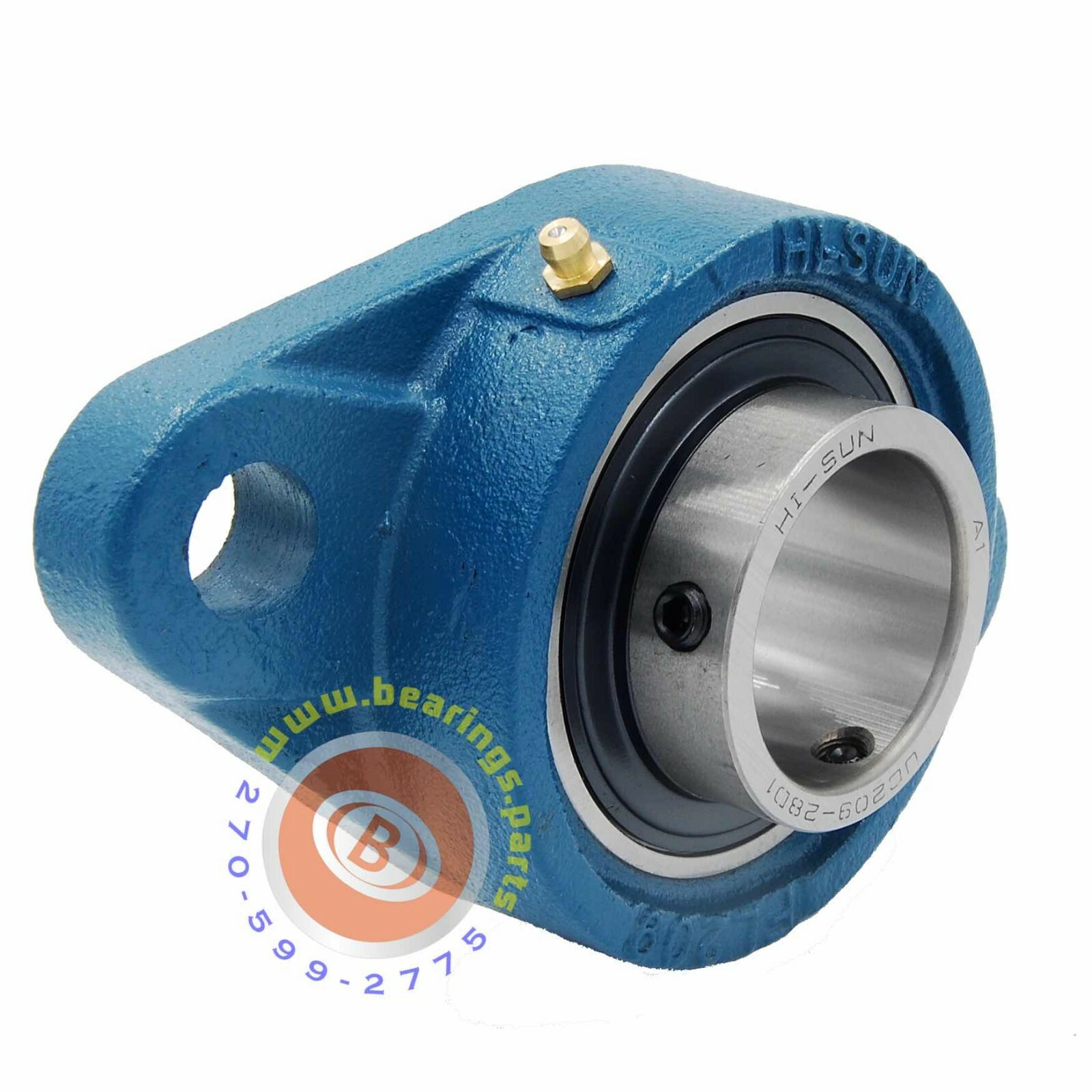 Hi-Sun SAFL209-28 Two-Bolt Flange Bearing Unit
