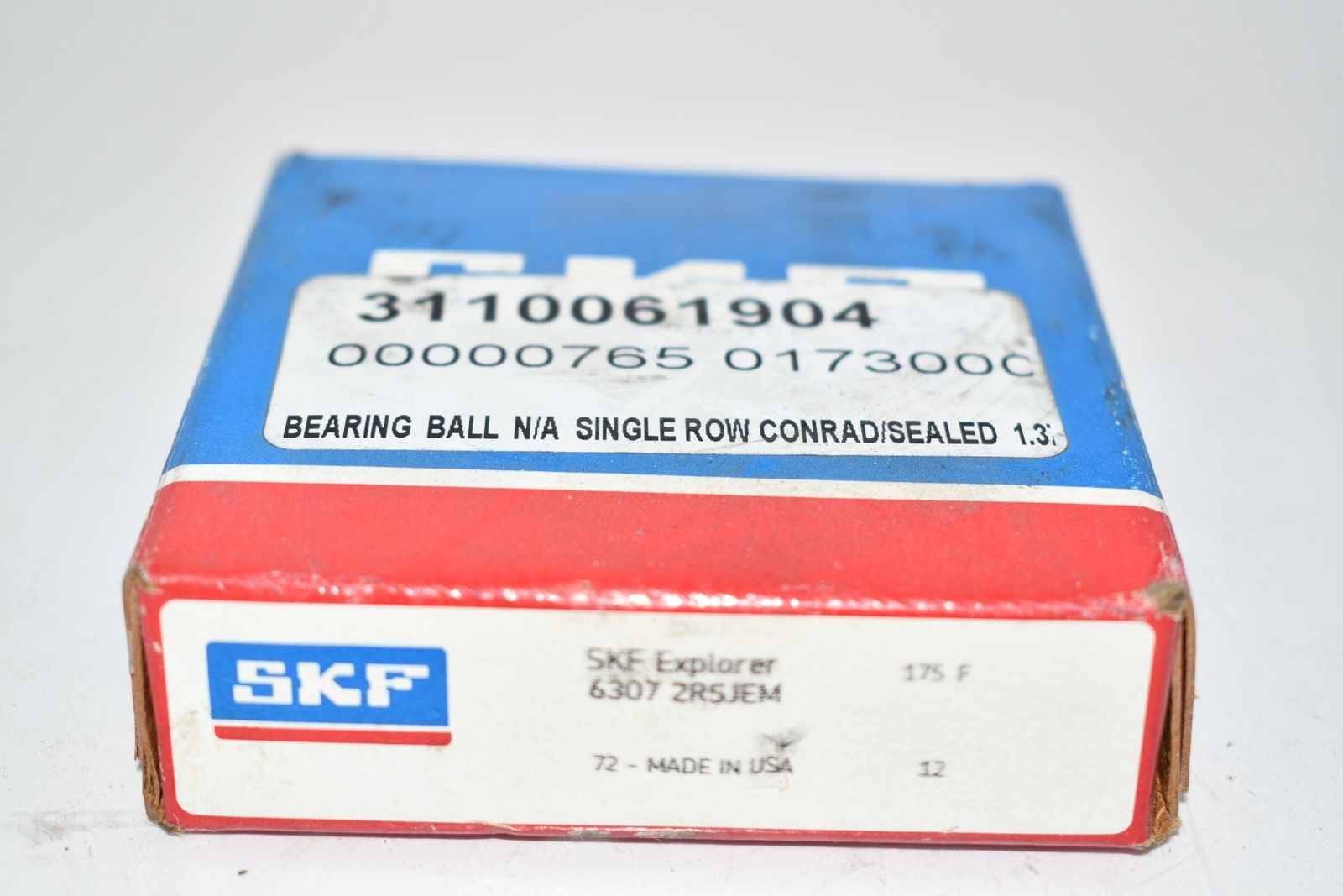 NEW SKF 6307 2RSJEM Medium 6300 Series Deep Groove Ball Bearing