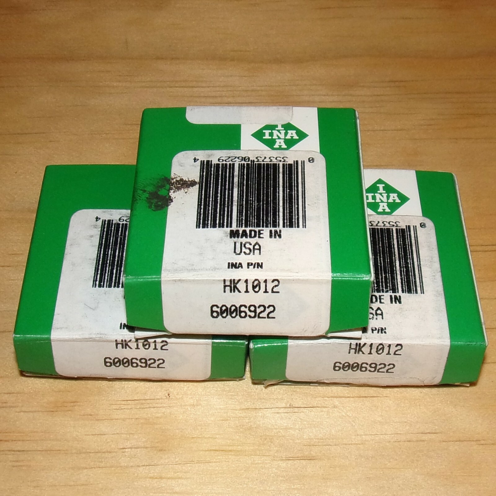 x3 INA 10mm x 14mm x 12mm Needle Roller Bearing HK1012
