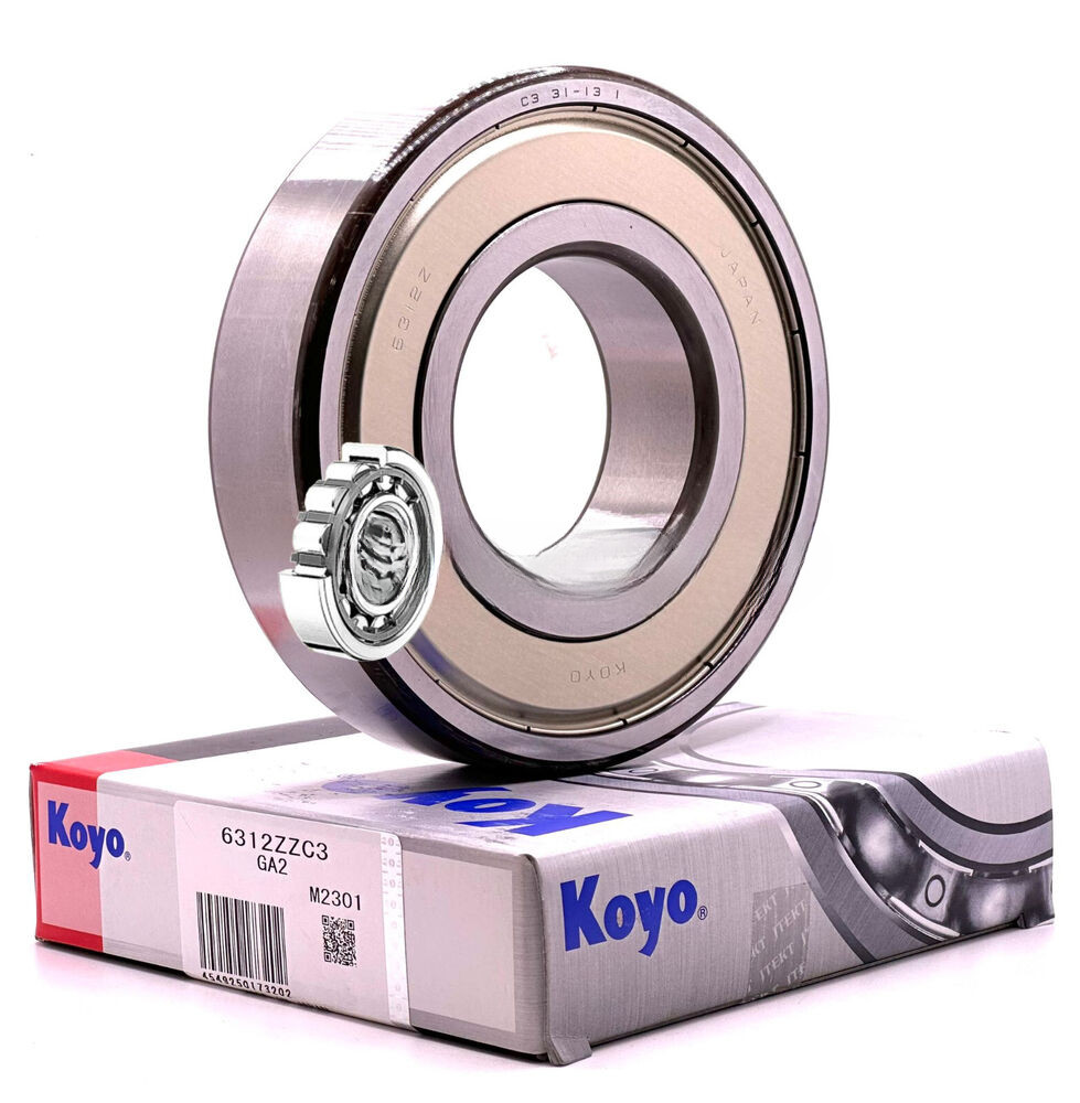 NEW KOYO 6312 ZZ C3 DEEP GROOVE BALL BEARING, METAL SHIELDED 60x130x31mm