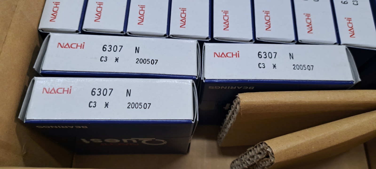 20X Nachi 6307N C3 Deep Groove Ball Bearing, Open Type, No Seals 80x35x21mm