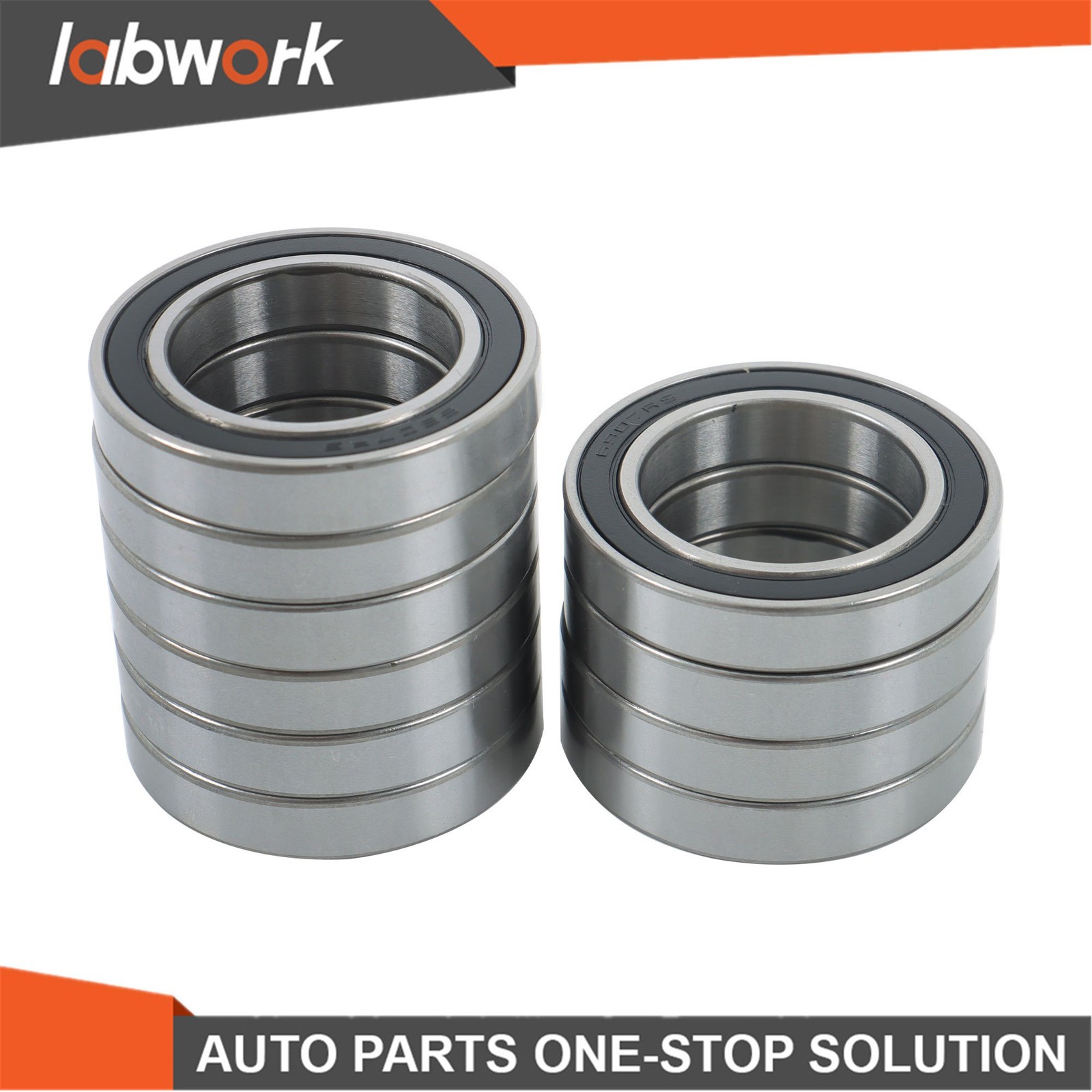 Labwork 6907-2RS Deep Groove Bearings 10pcs 35x55x10mm Rubber Sealed Set