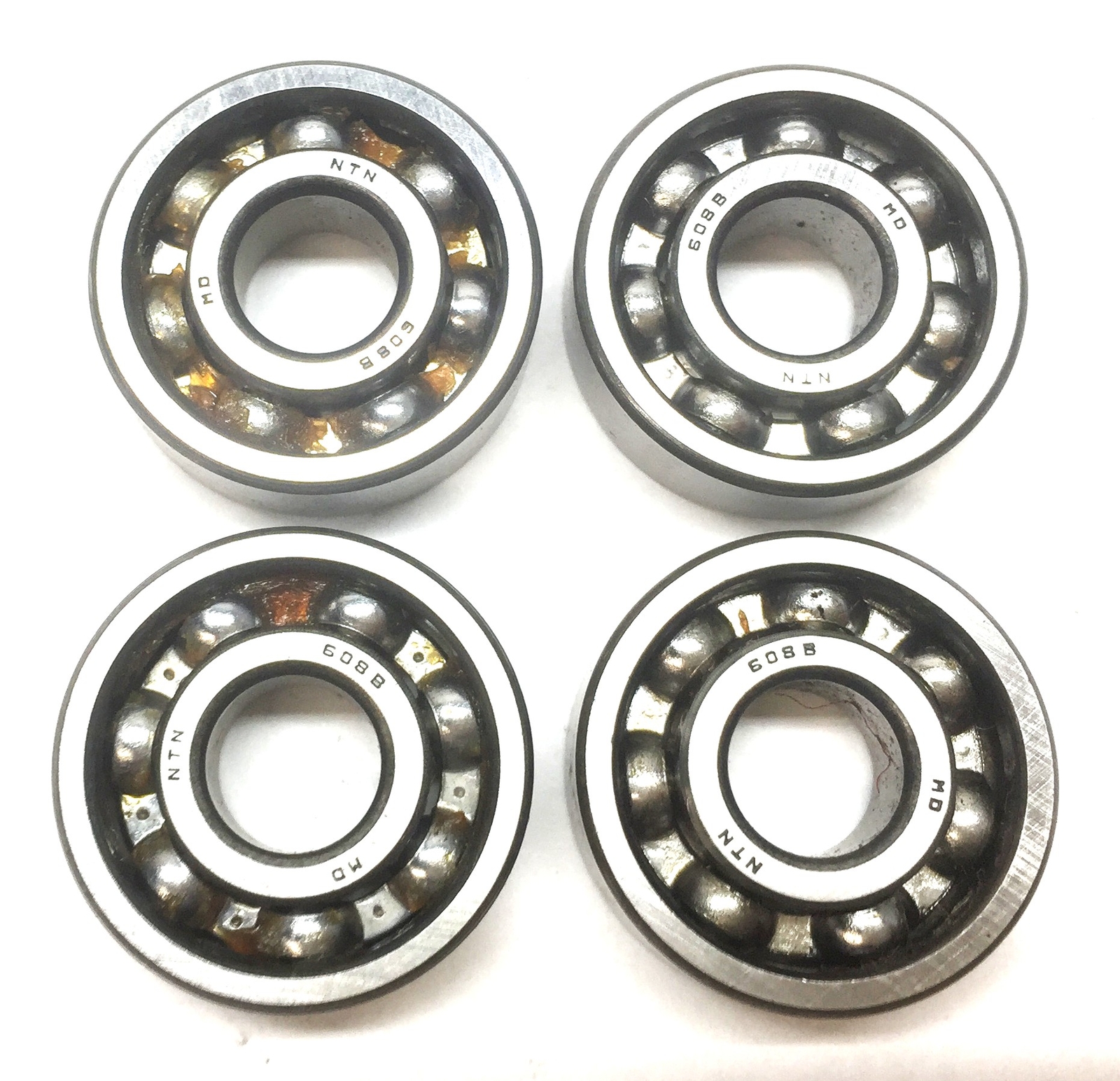 NTN Deep Groove Open Ball Bearing 608B [Lot of 4] NOS