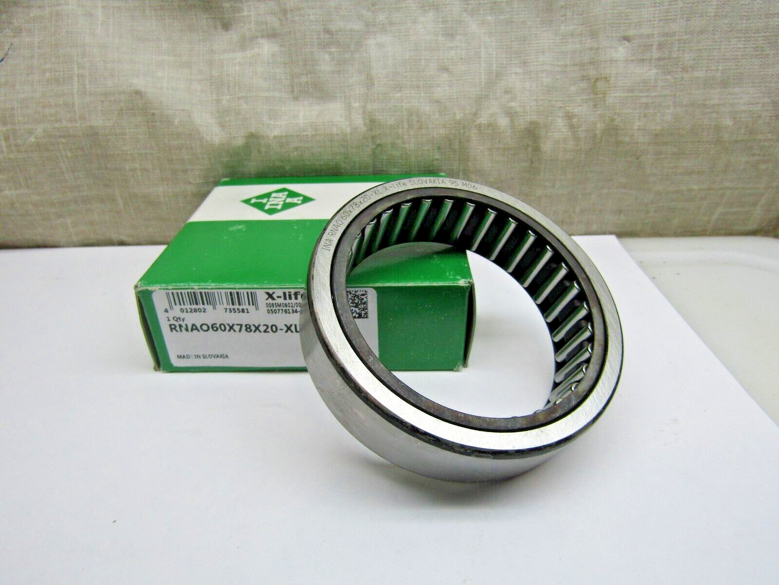 INA RNAO60X78X20 60mm X 78mm X 20mm Needle Roller Bearing