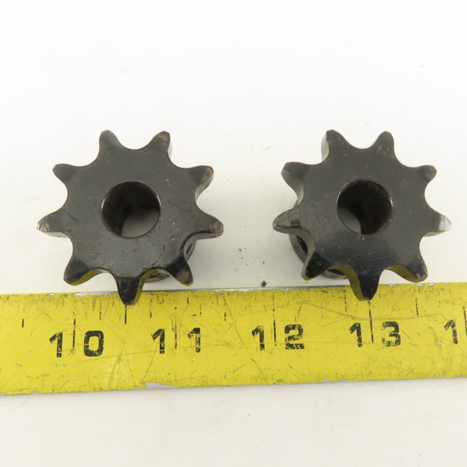 Browning H409x1/2 9 Teeth 40 Chain Size 1/2″ Finished Bore Sprocket Lot of 2
