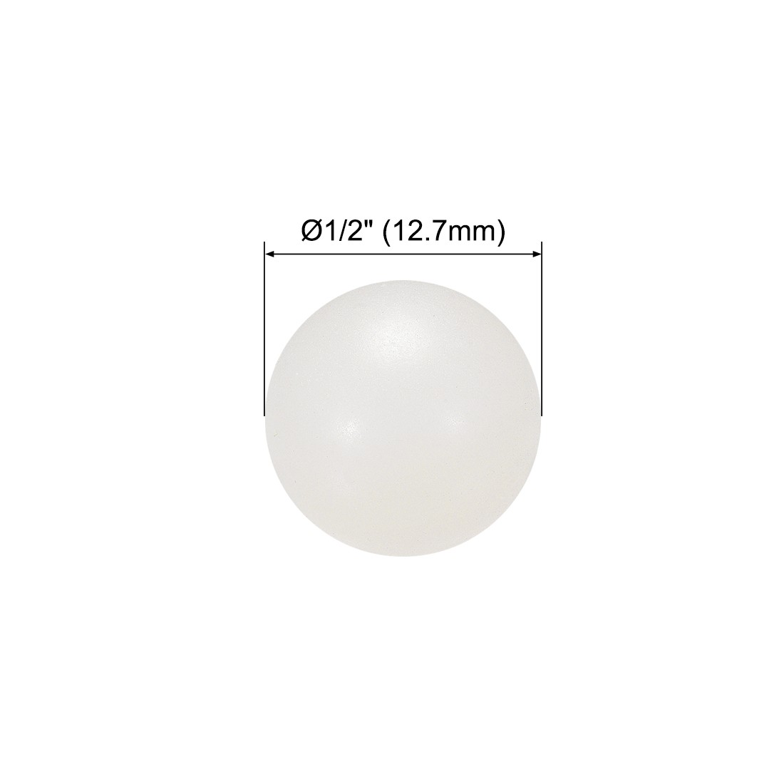 1/2-inch Nylon Solid Plastic Balls Precision Bearing Ball 25pack