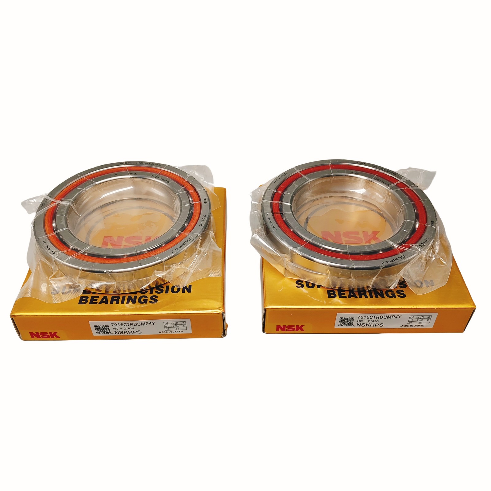 NEW Angular Bearing for 80x125x22mm NSK 7016CTRDUMP4Y 7016-CTR-DUM-P4Y 2pcs