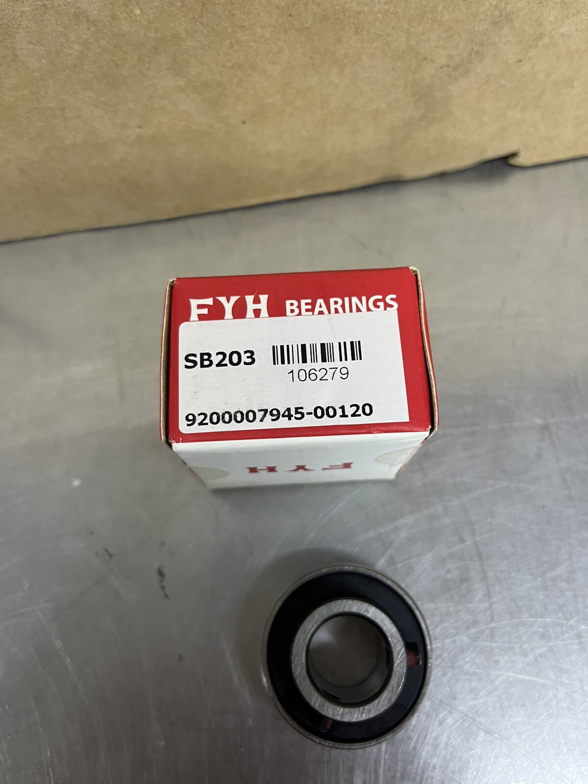New FYH SB203 Bearing Insert Sealed 17 MM ID Spherical OD