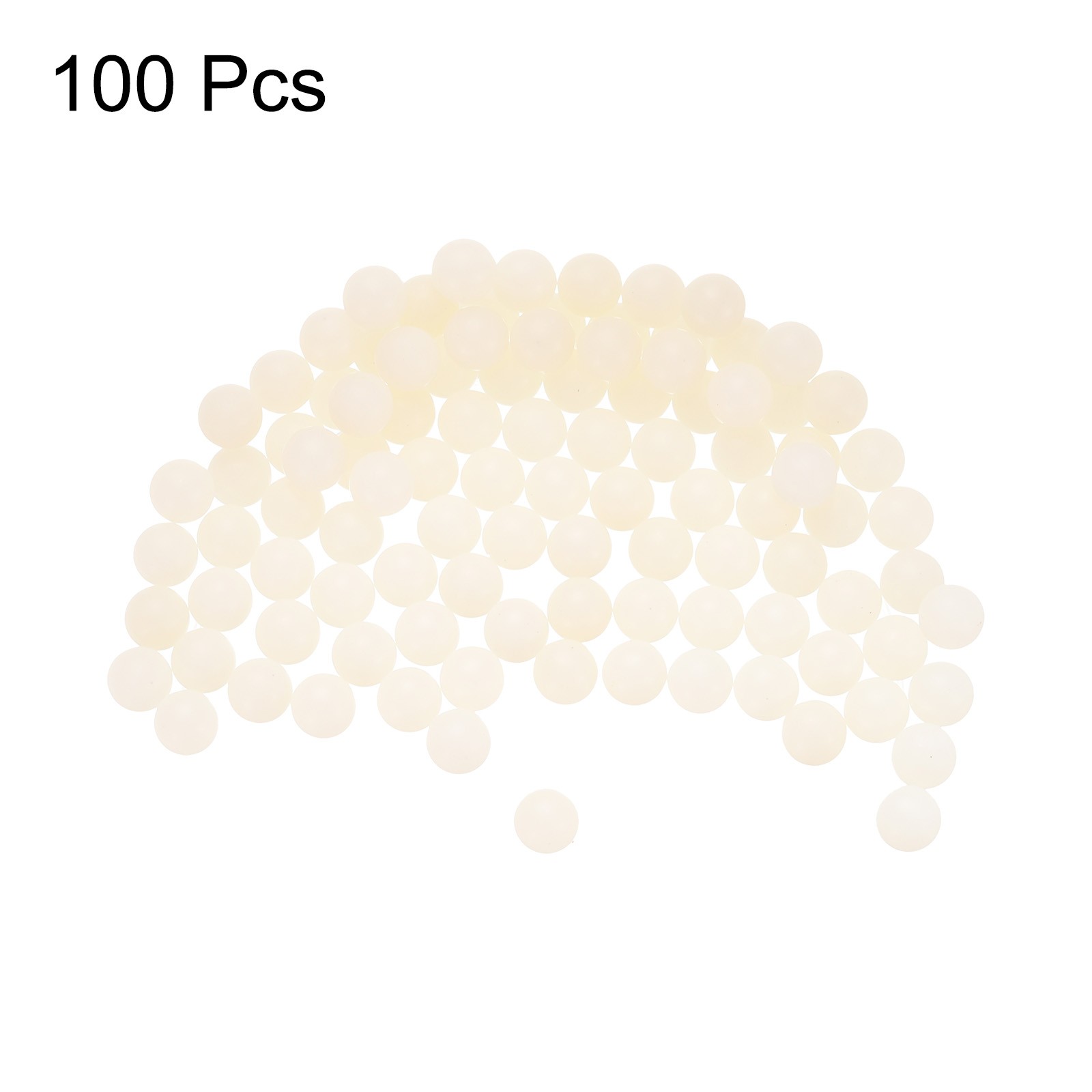 100pcs Nylon Bearing Balls 1/4″ 6.35mm Solid Plastic Balls