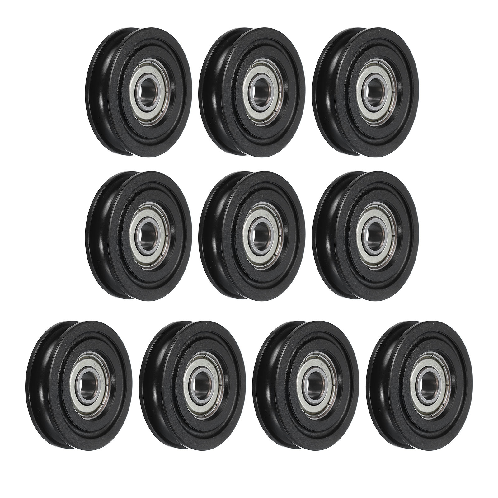 10pcs U608ZZ Nylon Pulley U-Groove Ball Bearing 8x40x10mm U Groove Roller Wheel