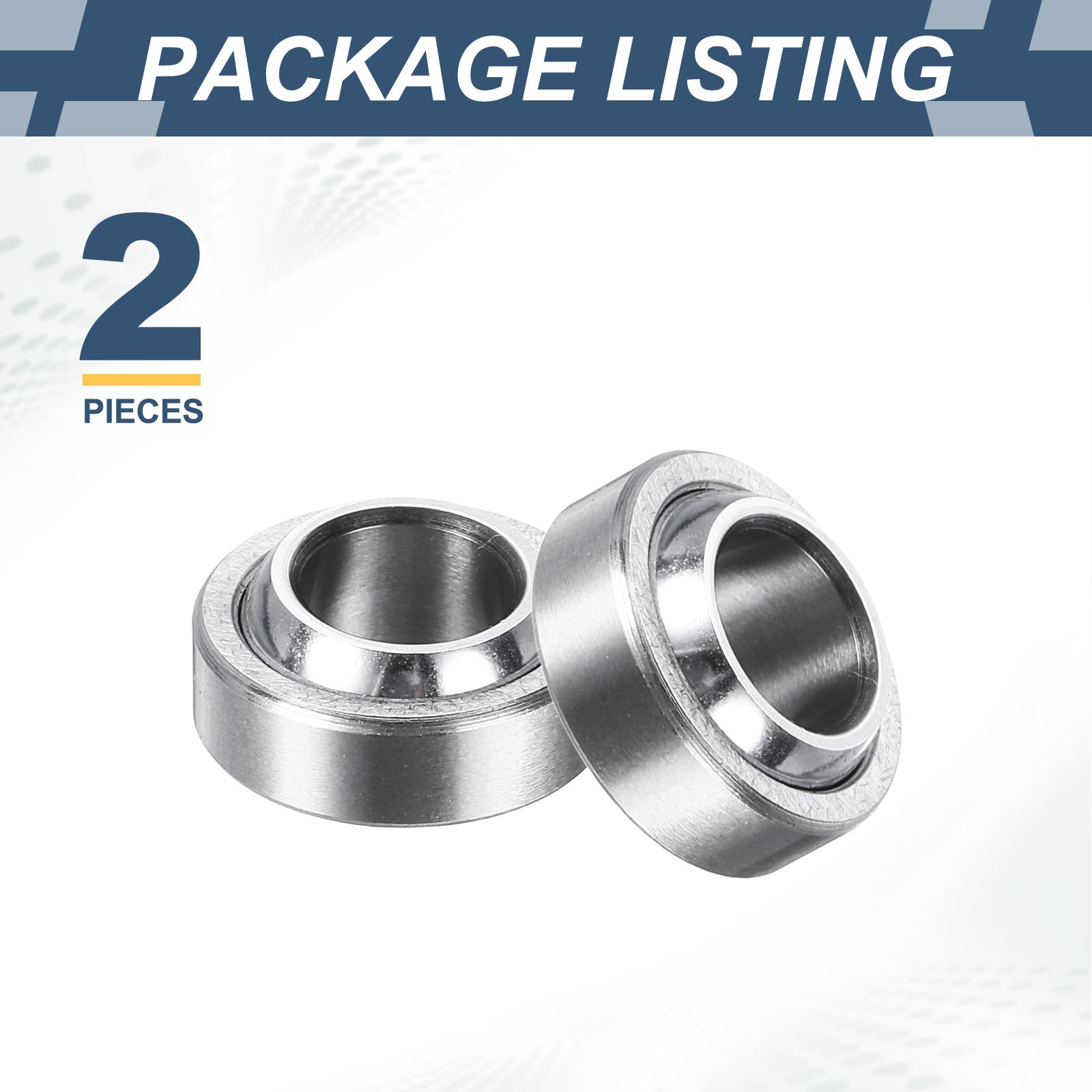 2 Pcs 8x16x5mm GE6C Spherical Plain Bearing Bearing Steel Bearing ABEC-3
