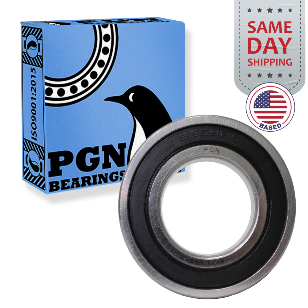 (30) 6209-2RS Premium Rubber Seal Ball Bearing C3 EMQ, 45x85x19, 6209 2RS 6209rs