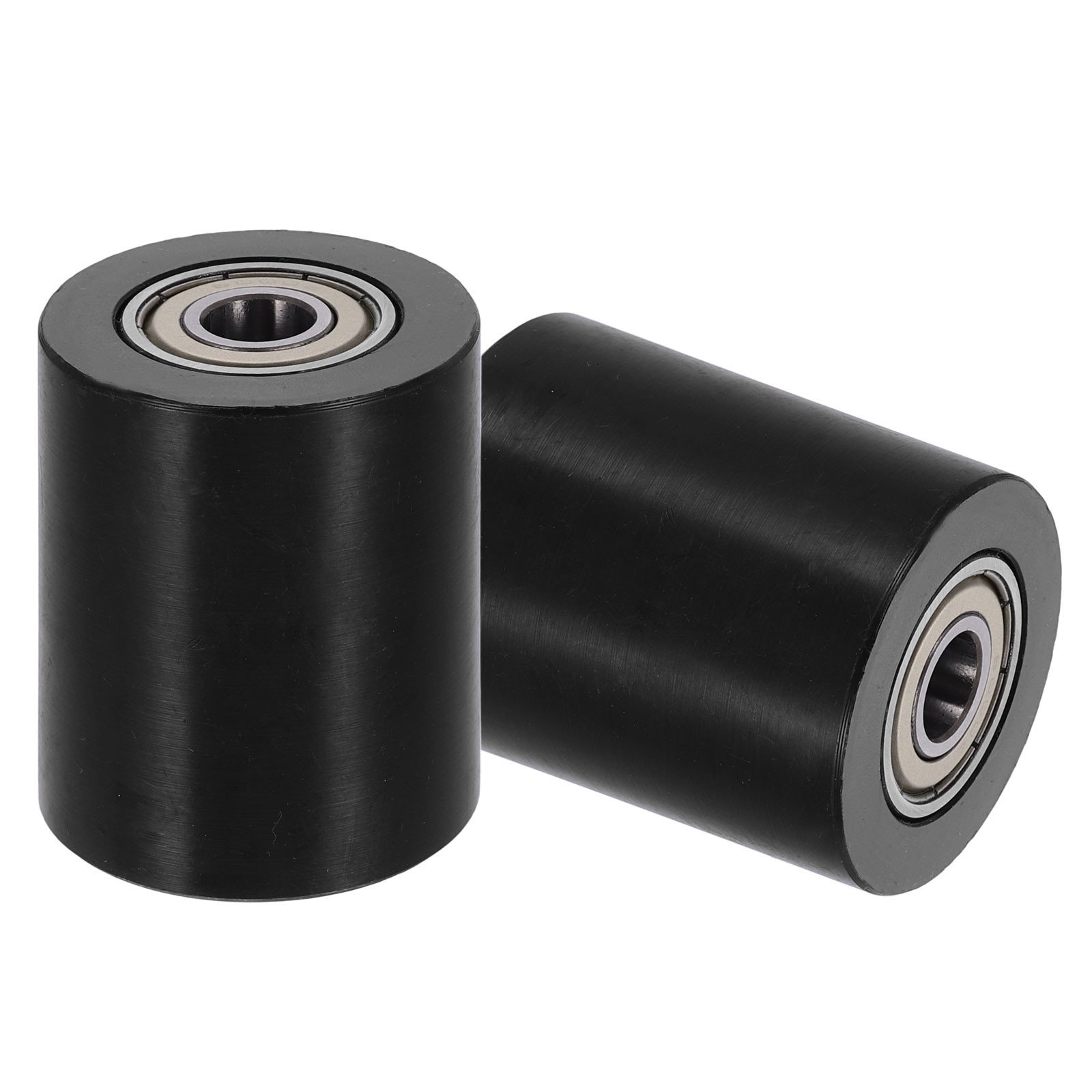 2Pcs Plastic Roller Wheel with Bearing, 3/8″x1-37/64″x1-15/16″ Bearing Pulley