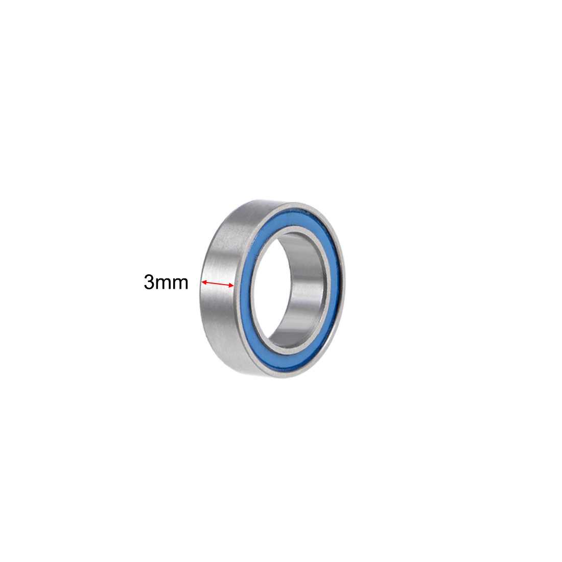 MR117-2RS Ball Bearings 7mmx11mmx3mm Double Sealed Chrome Steel Z2 ABEC1 10pcs