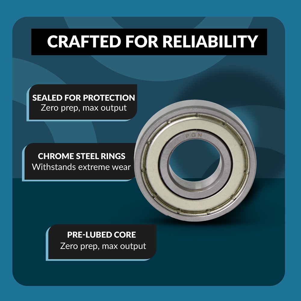 (100) 6004-ZZ Premium Metal Shield Ball Bearing C3 EMQ, 20x42x12, 6004 ZZ 6004z