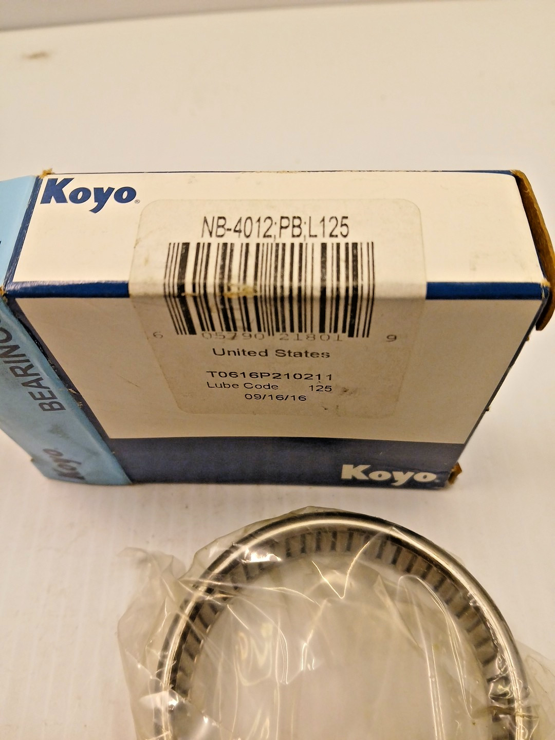 NB-4012 PB:L125 KOYO needle bearing