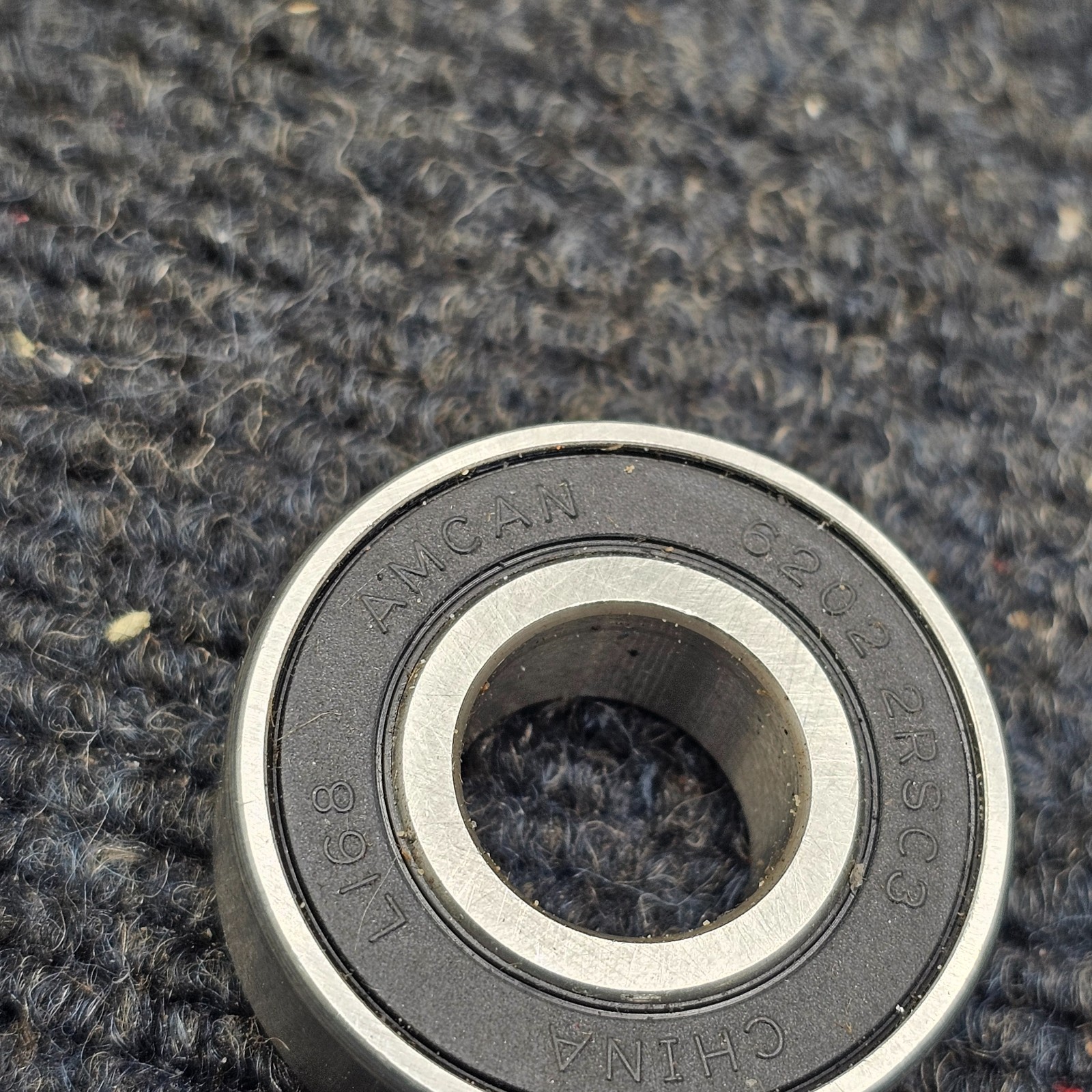(QTY 4) AMCAN 6202 2RSC3: 5/8 Ball Bearings 15mm ID x 35mm OD x 11mm Width