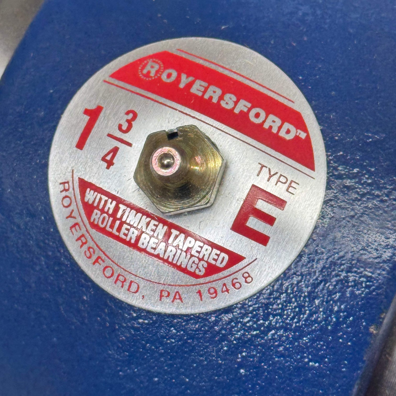 ROYERSFORD TYPE E 2-Bolt Pillow Block Bearing 1-3/4″ Dual Locking 20-02-0112