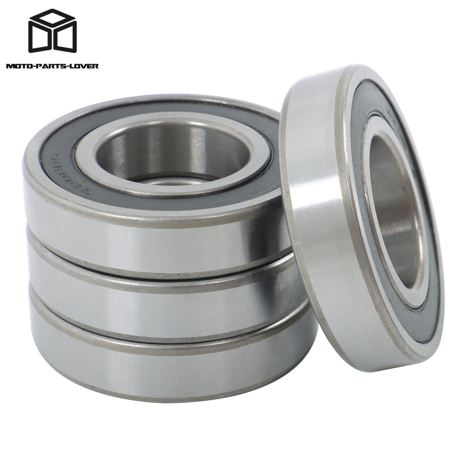 4pcs 6208-2RS Rubber Sealed Bearings 40mm x80mm x18mm