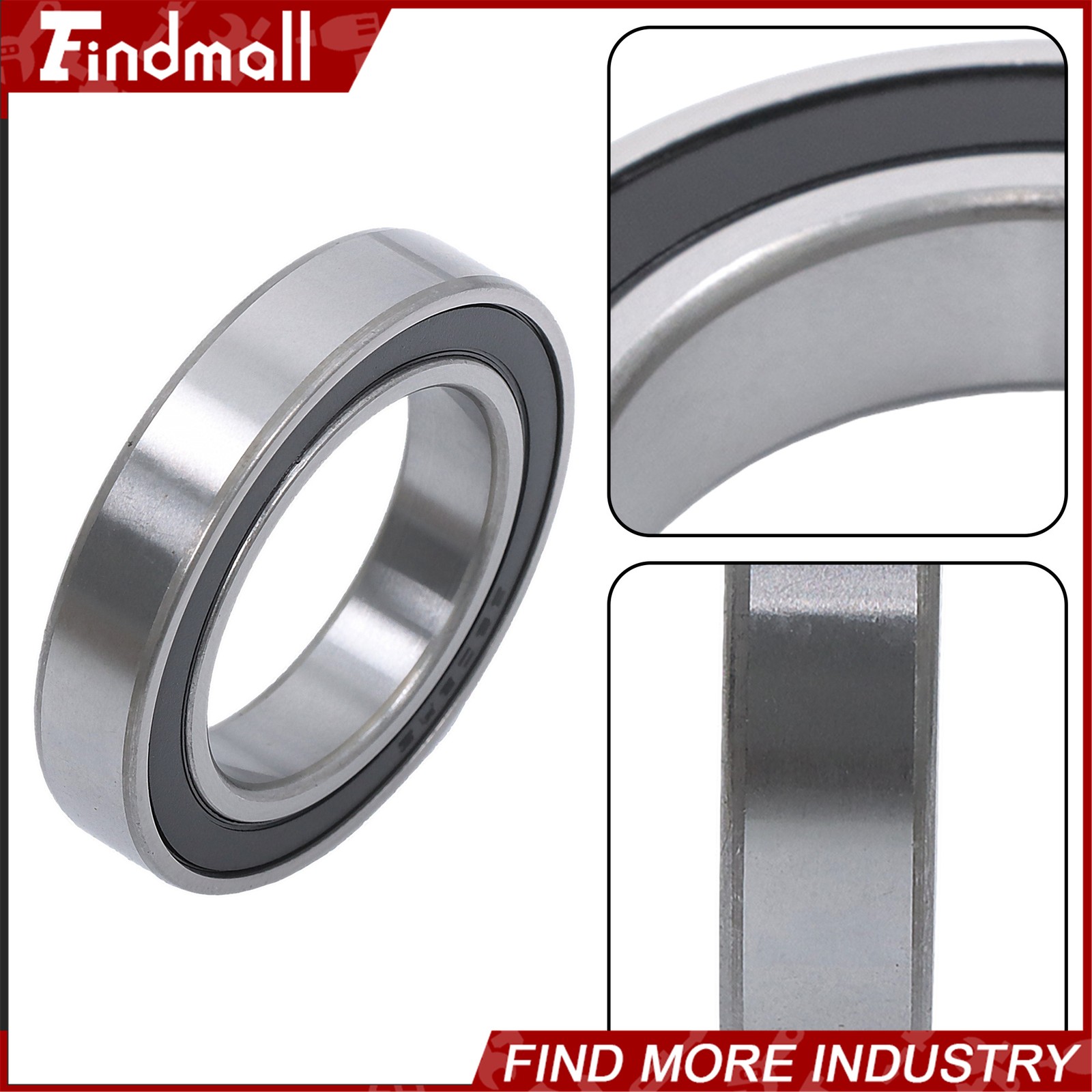 Findmall 6908-2RS Deep Groove Bearings 10pcs 40x62x12mm Rubber Sealed Set