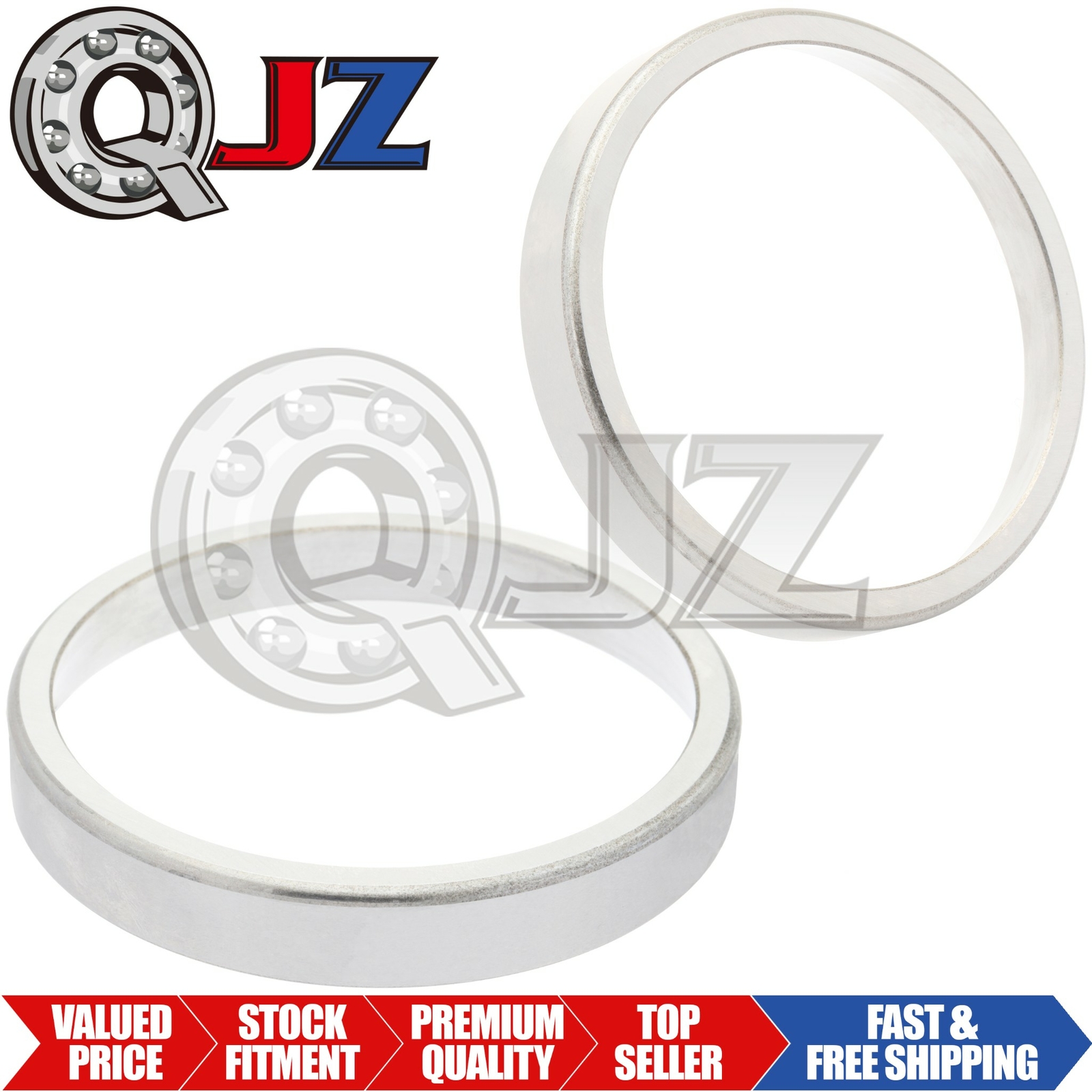[2-Pack] 26283 Tapered Roller Bearing Outer Cup 2.835″ (Outer) x 0.625″ (Width)