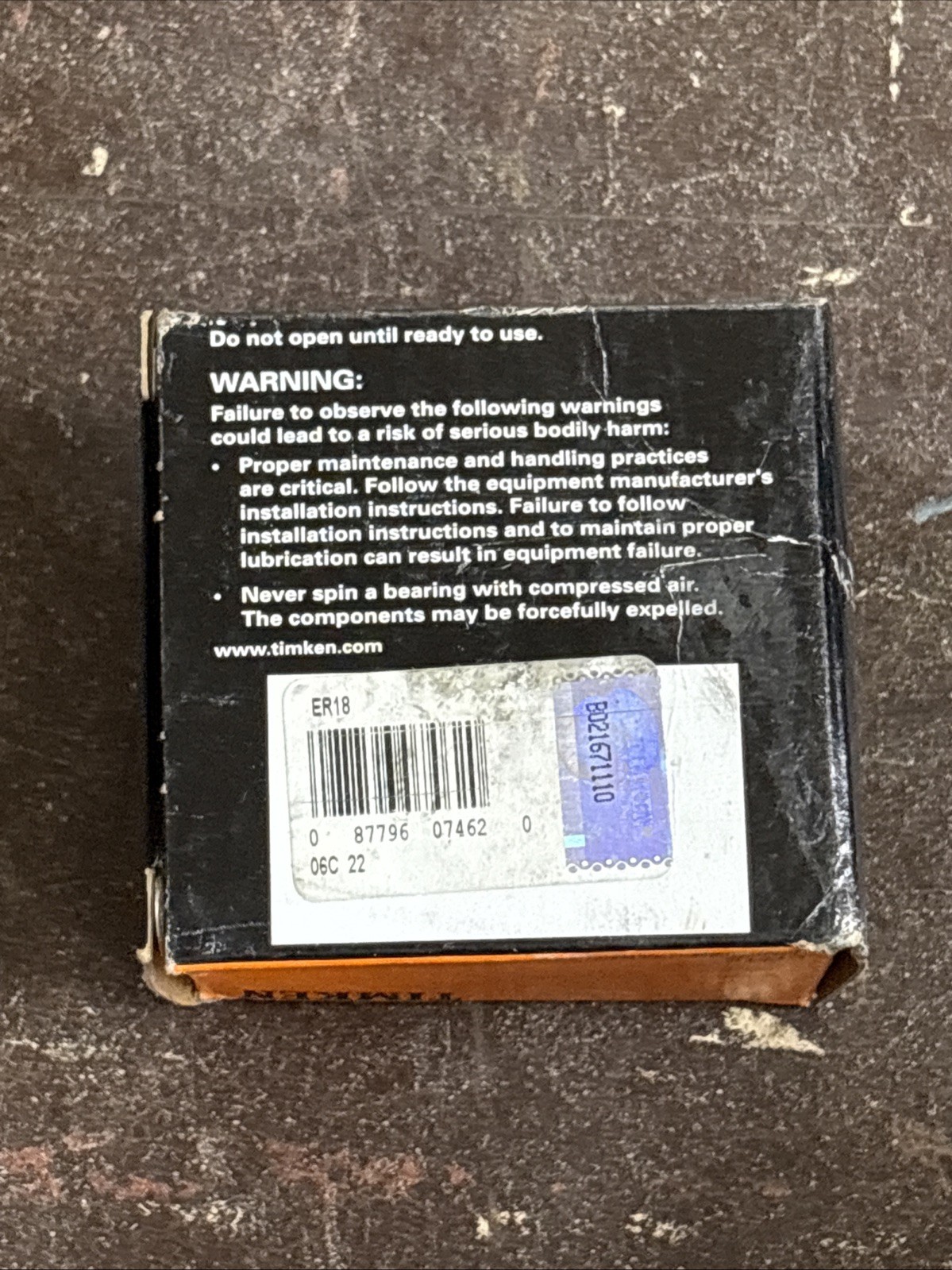 Timken ER18 Ball Bearing
